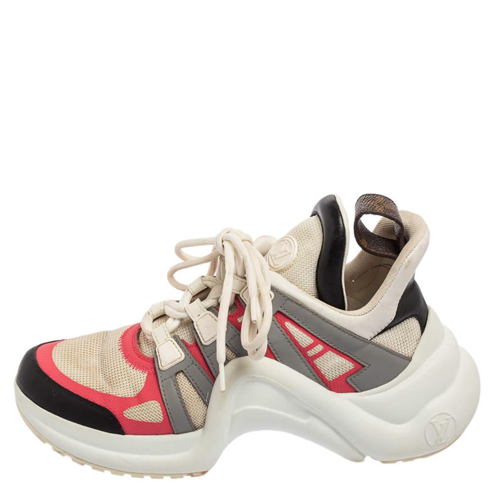 Louis Vuitton Multicolor Leather And Mesh Archlight Sneakers