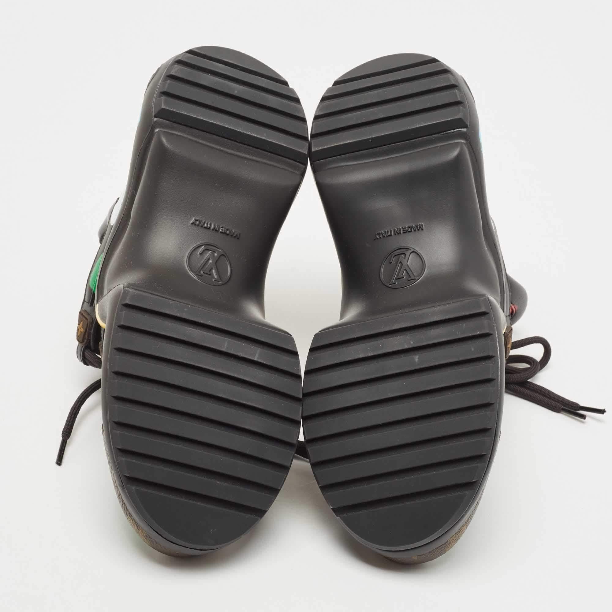 Louis Vuitton Black/Brown Monogram Canvas and Leather Archlight Sneakers