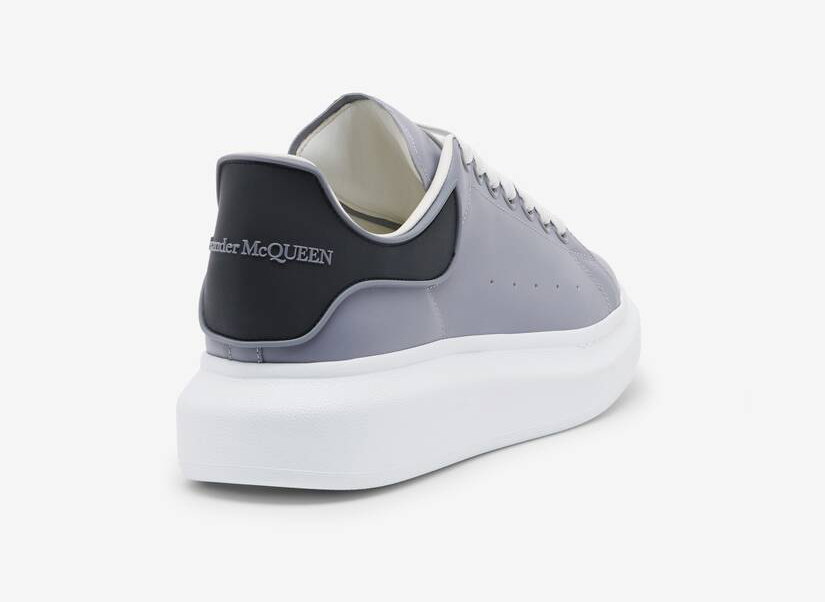 Alexander McQueen Men's Oversized Sneaker in Gun Grey
