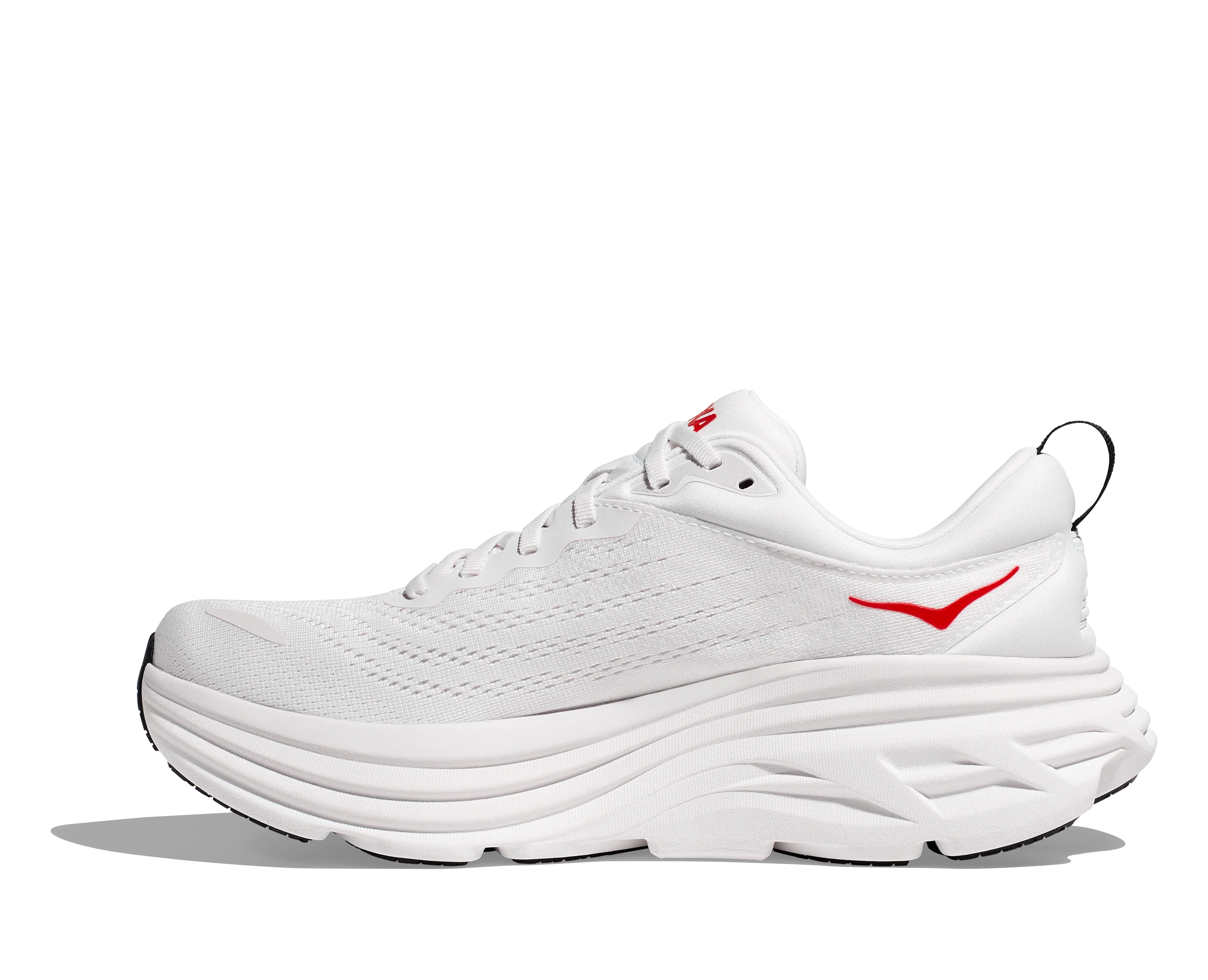Hoka M BONDI 8 White / Vermillion