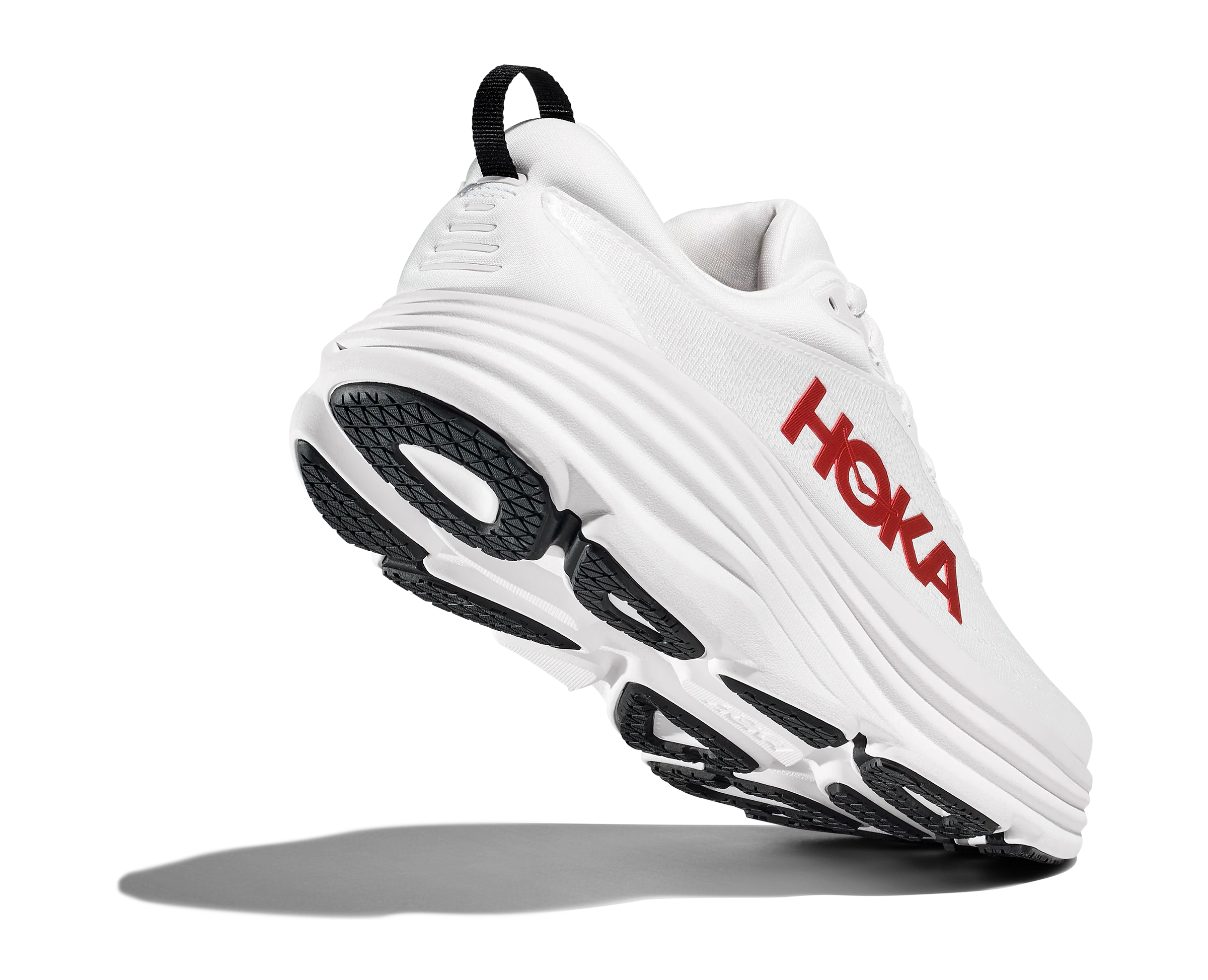 Hoka M BONDI 8 White / Vermillion