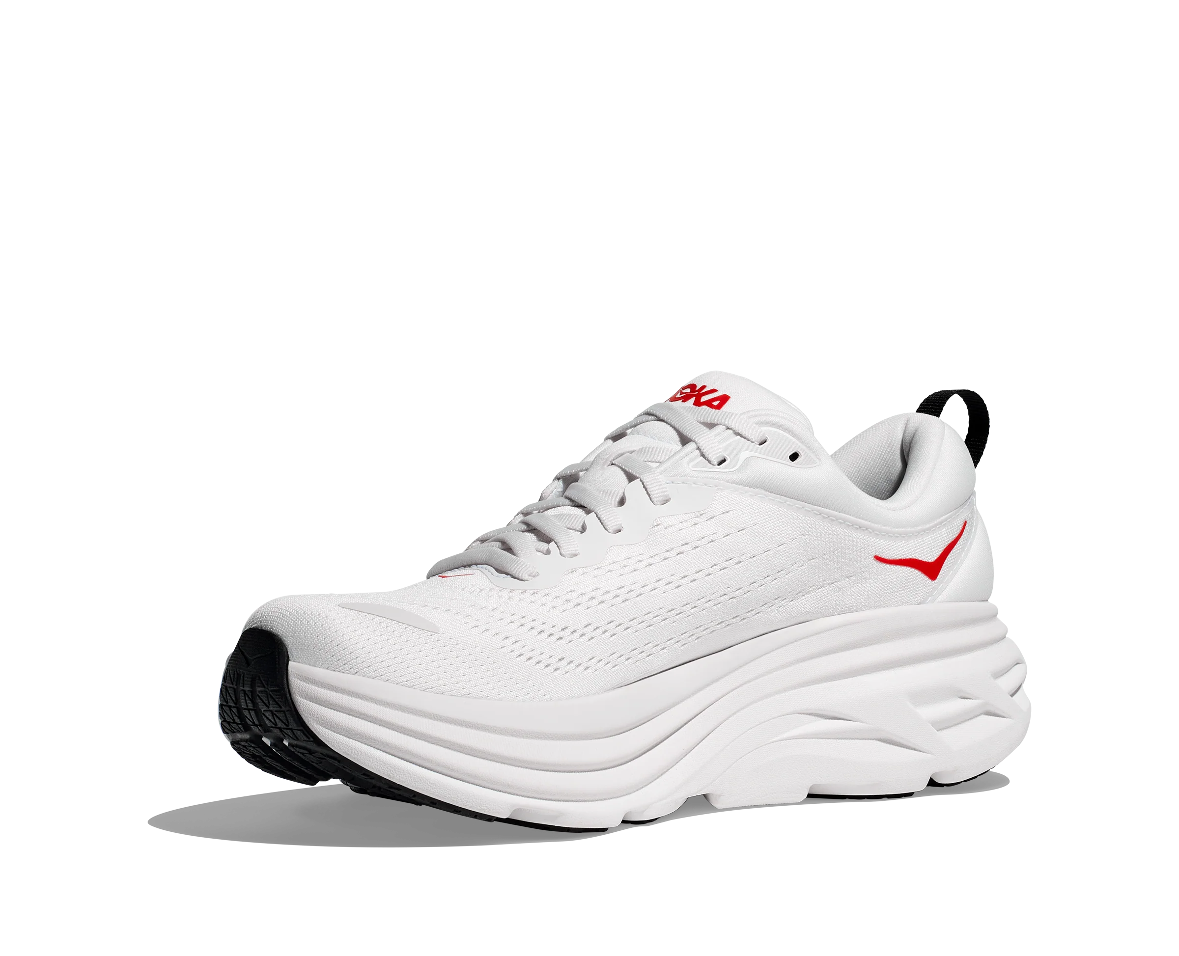 Hoka M BONDI 8 White / Vermillion