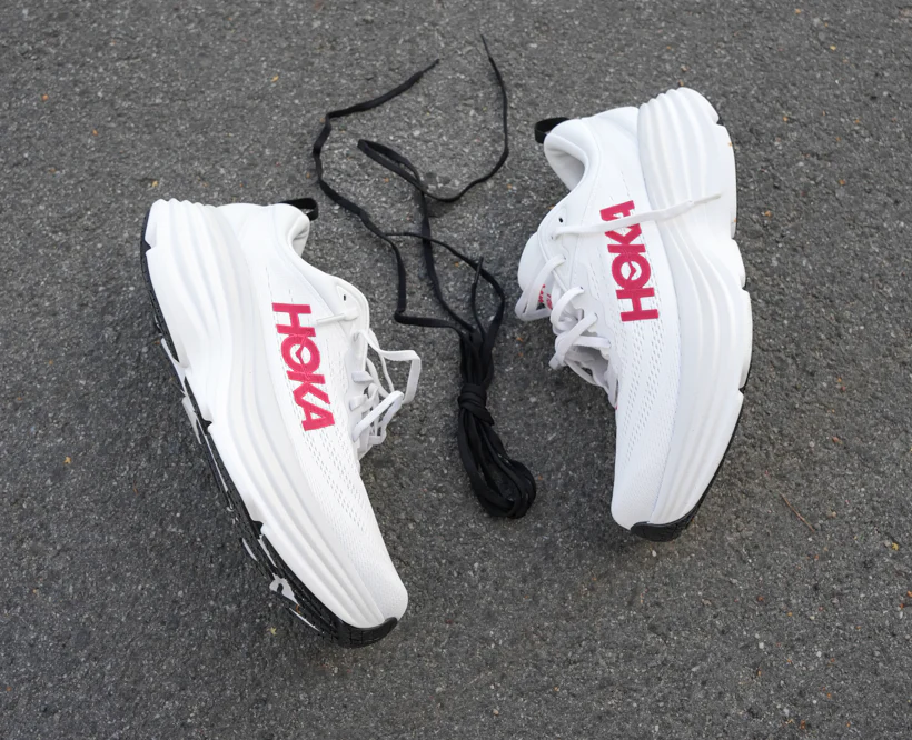 Hoka M BONDI 8 White / Vermillion