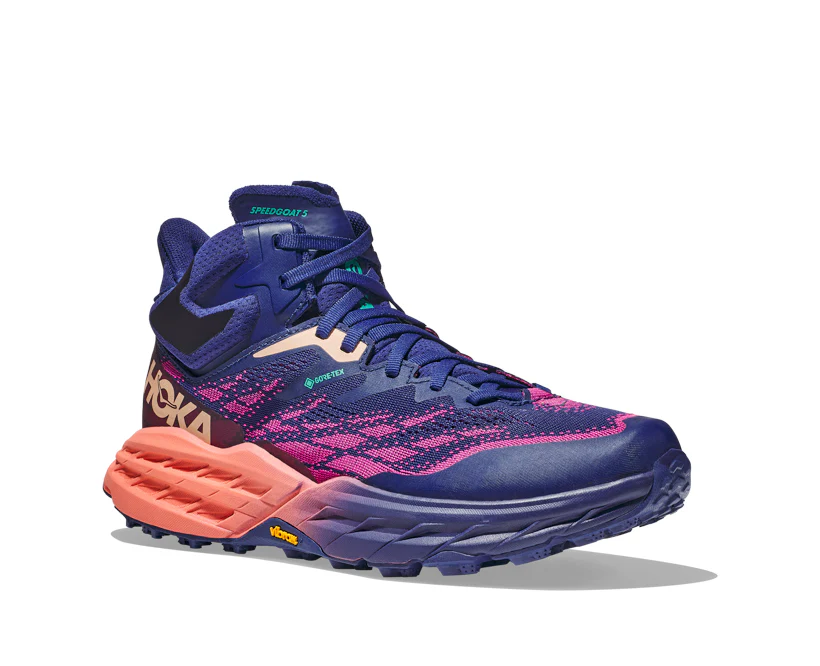 Hoka W SPEEDGOAT 5 MID GTX Bellwether Blue / Camellia