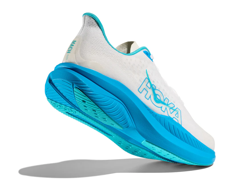 Hoka M MACH 6 White / Skyward Blue