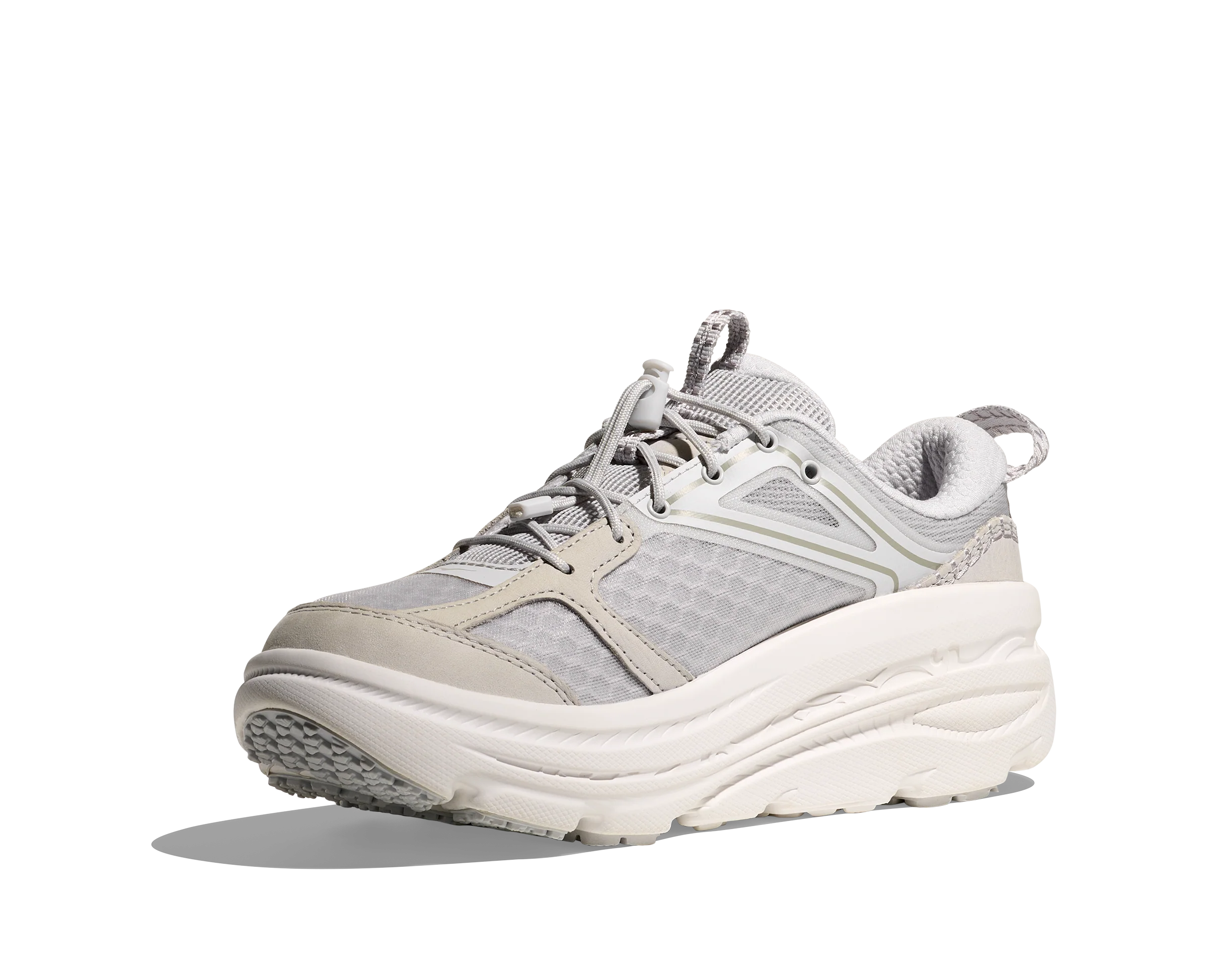 Hoka U BONDI B3 LS Cosmic Grey / White