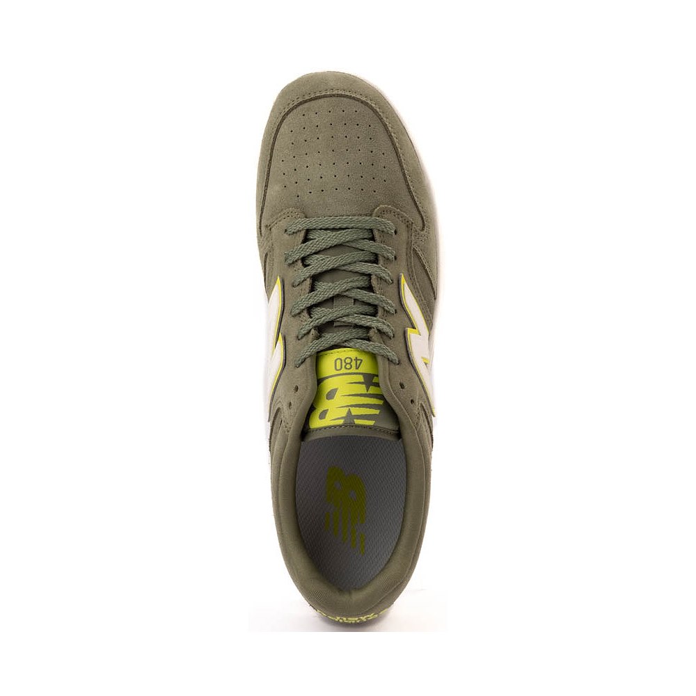 New Balance Unisex Lifestyle 480 Sneakers -  Men's/Women's-Tea Tree / Dark Olivine / Sea Salt