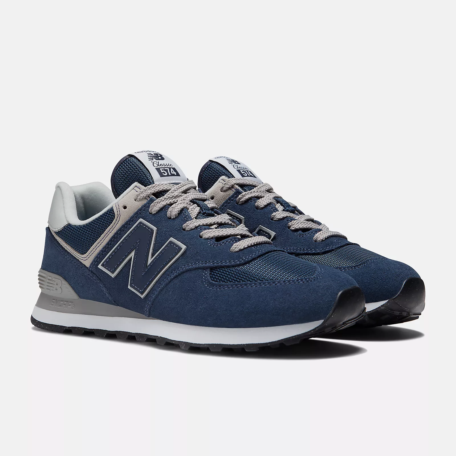 New Balance 574 Running Sneakers -  Men's/Women's-Navy with White