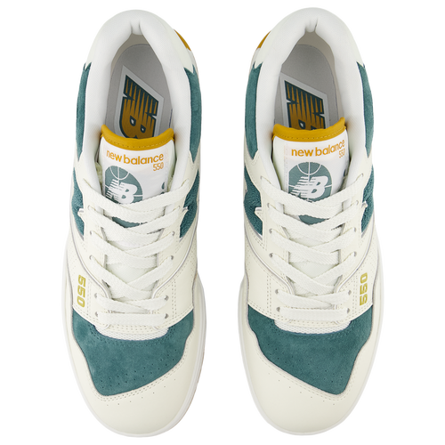 New Balance  550 Casual Shoe -  Men's/Women's League Outfitters White/Yellow/Teal