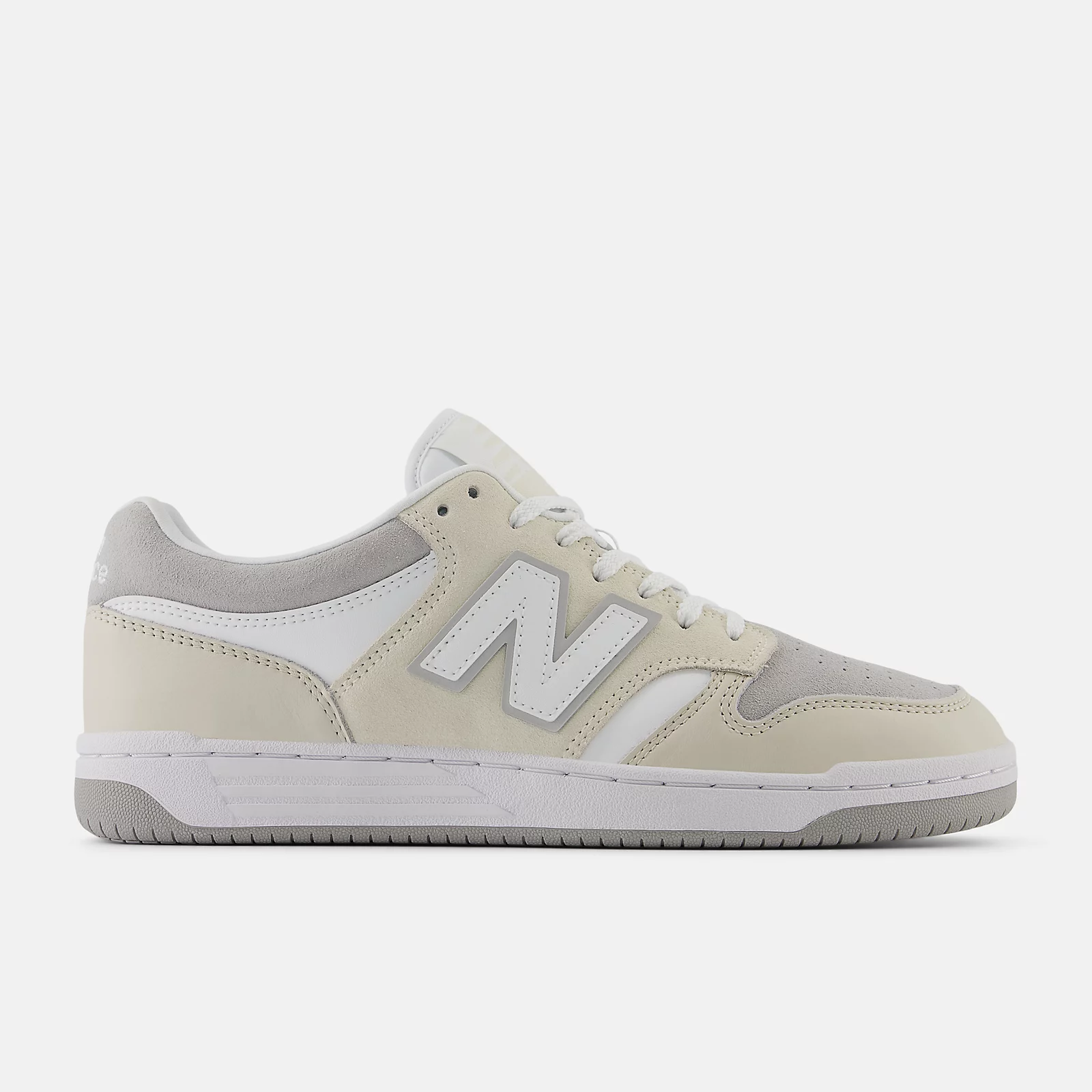 New Balance Unisex Lifestyle 480 Sneakers -  Men's/Women's-Rain Cloud with Linen