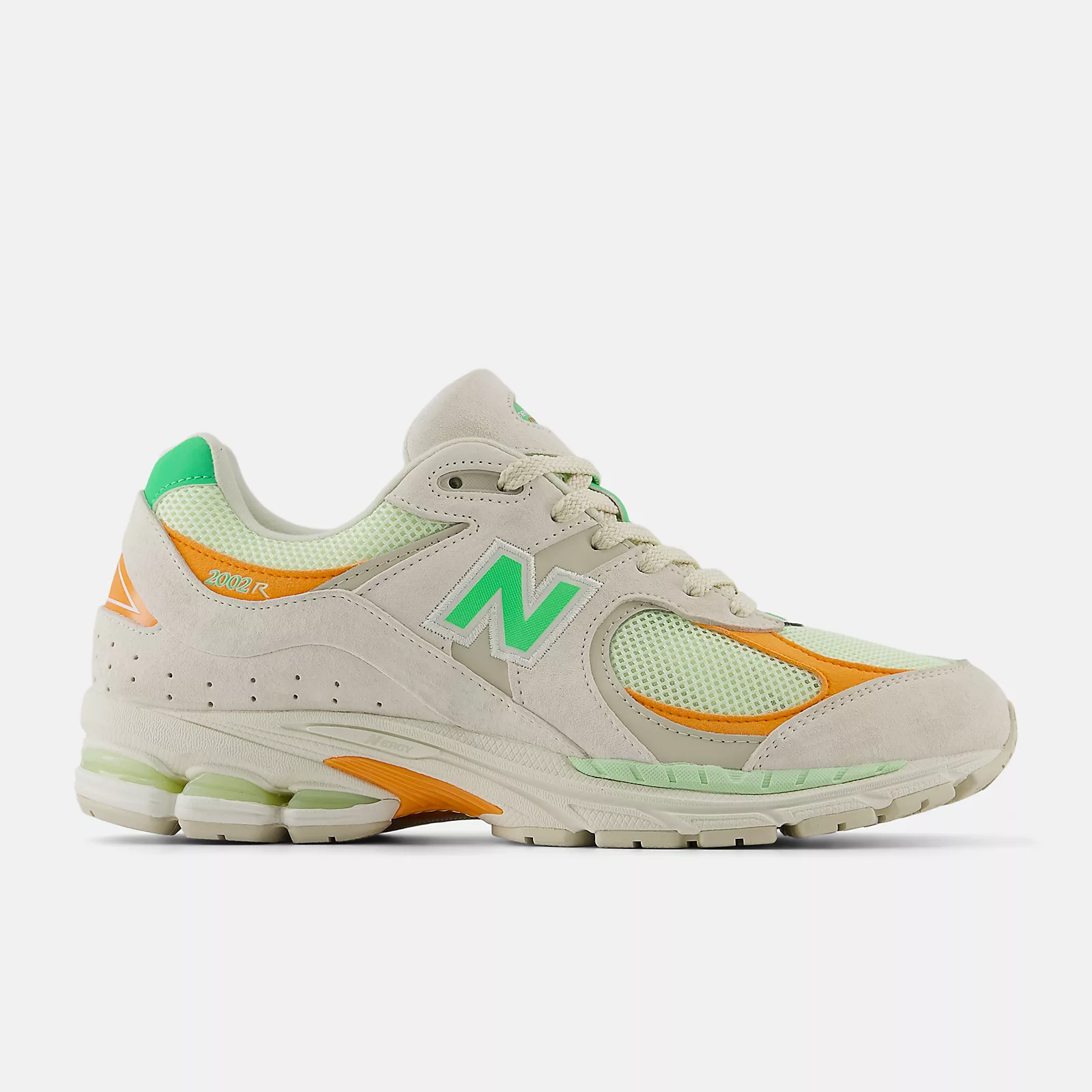 New Balance 2002R Running Shoes -  Men's/Women's-Linen with Green Apple and Sizzle