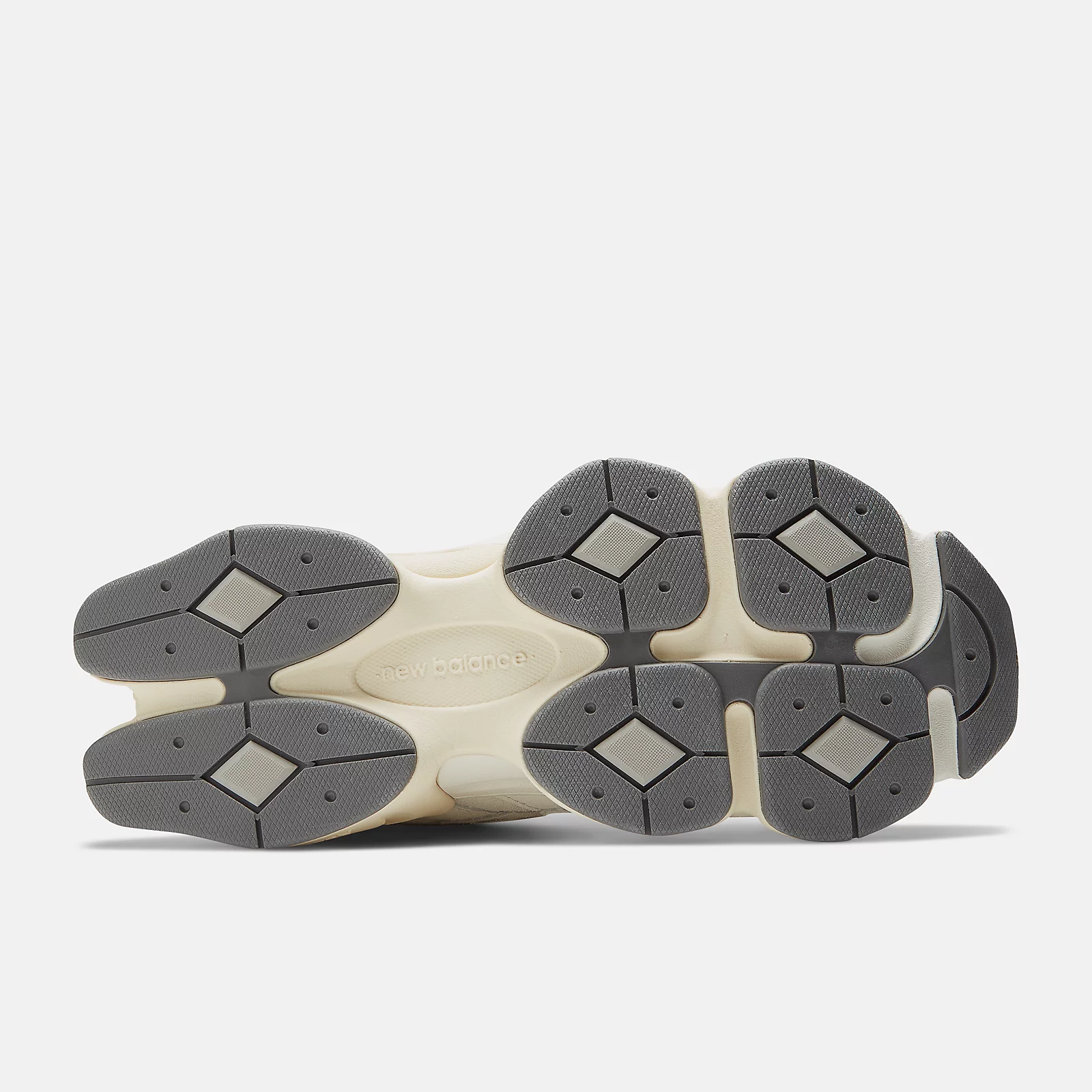 New Balance Unisex 9060 Sneakers -  Men's/Women's Sea Salt with Concrete and Silver Metallic