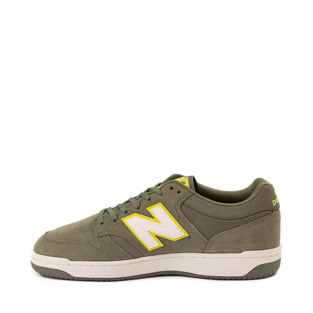 New Balance Unisex Lifestyle 480 Sneakers -  Men's/Women's-Tea Tree / Dark Olivine / Sea Salt
