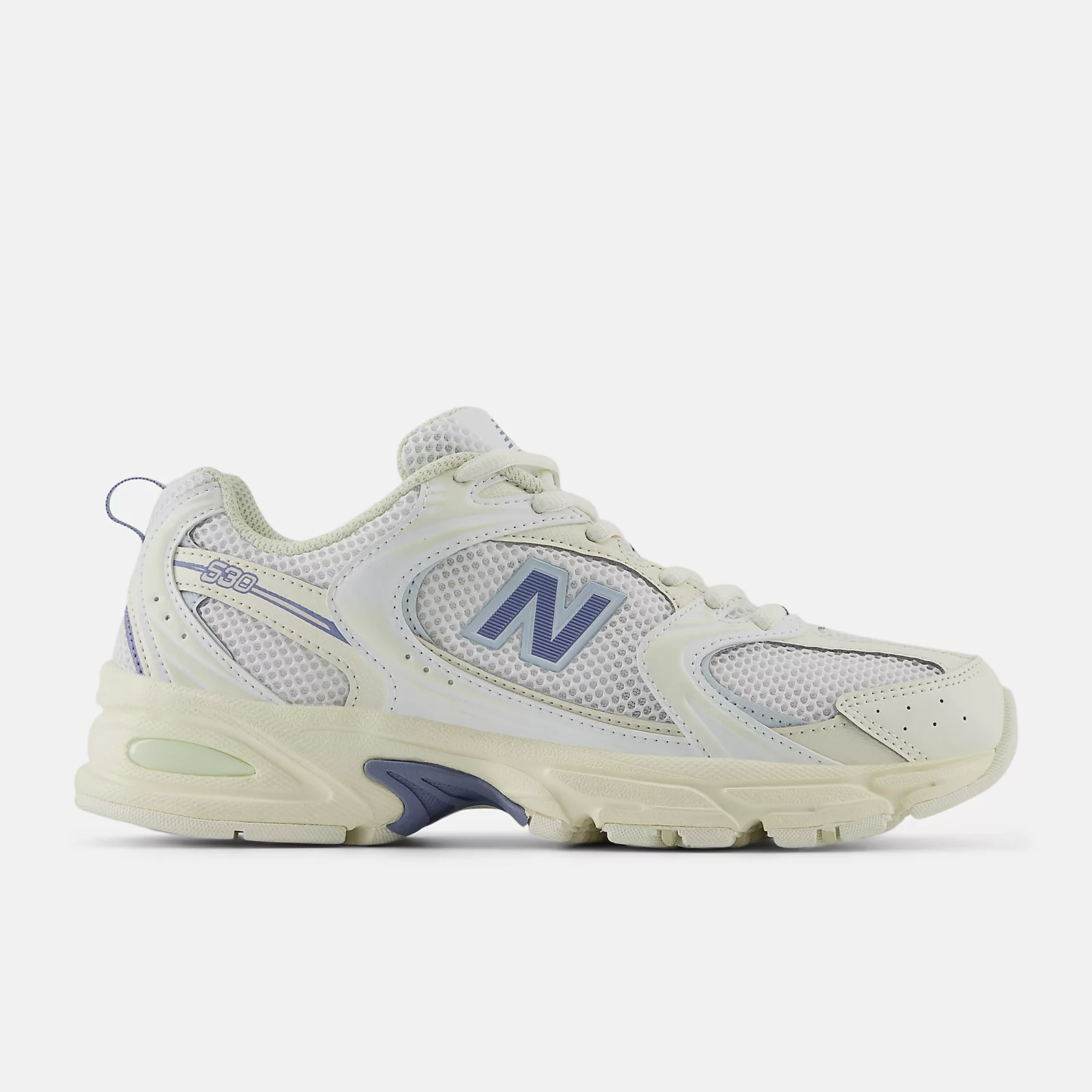 New Balance Unisex 530 Sneakers-Men's/Women's-Angora with Dusk Shower and Ice Blue