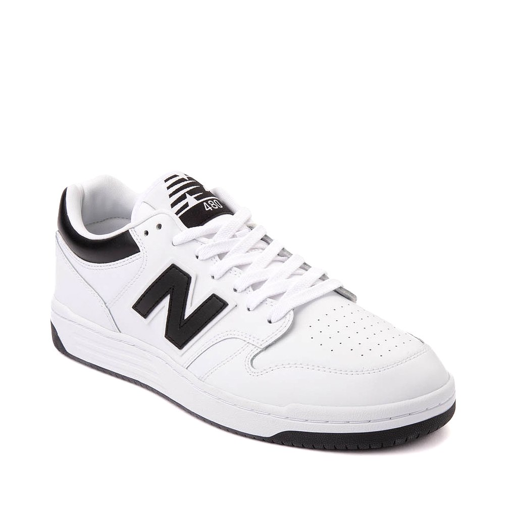 New Balance Unisex Lifestyle 480 Sneakers -  Men's/Women's-White / Black