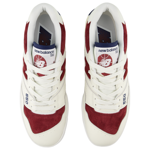 New Balance  550 Casual Shoe -  Men's/Women's League Outfitters White/Maroon/Navy