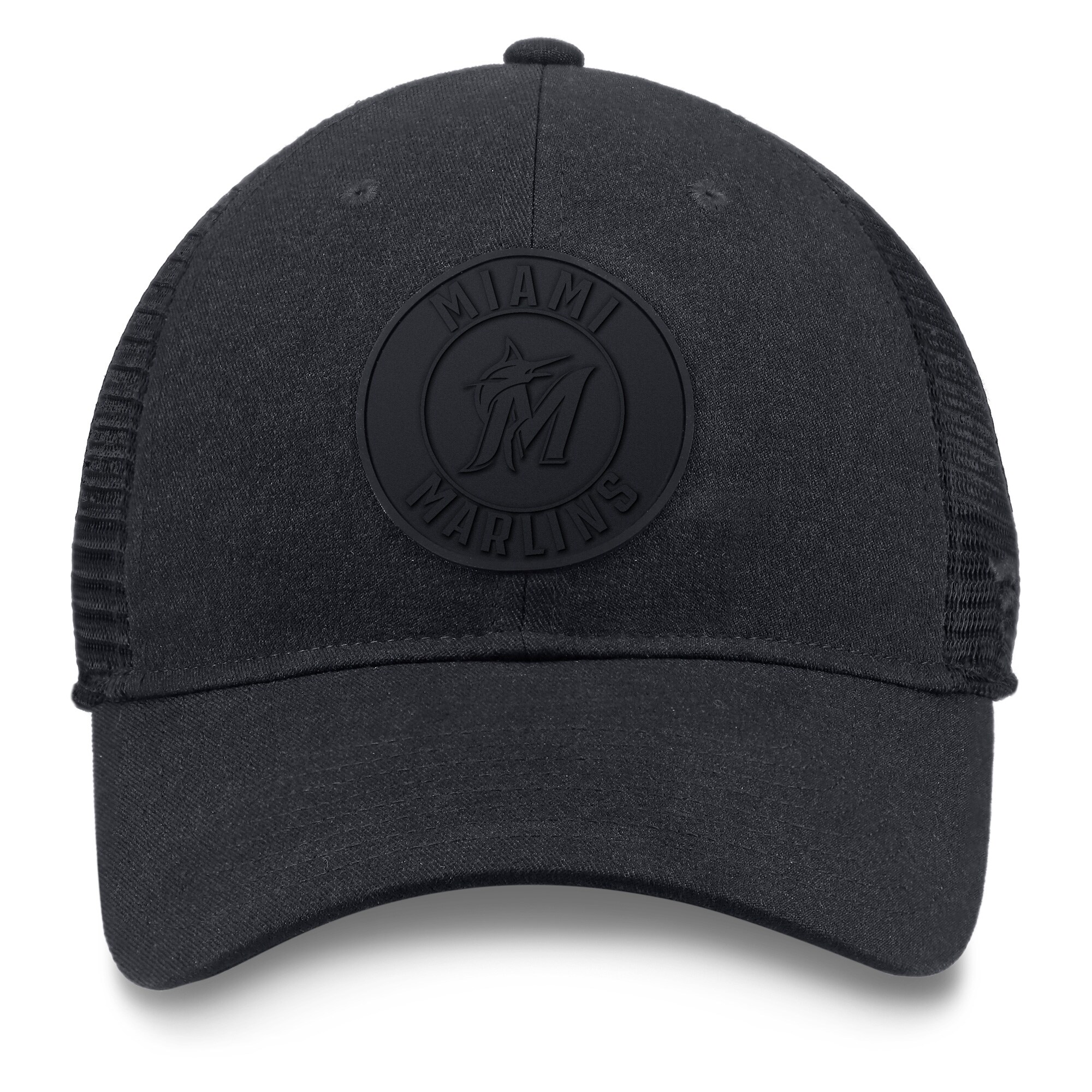 Miami Marlins Fanatics Branded Team Haze Trucker Snapback Hat - Black