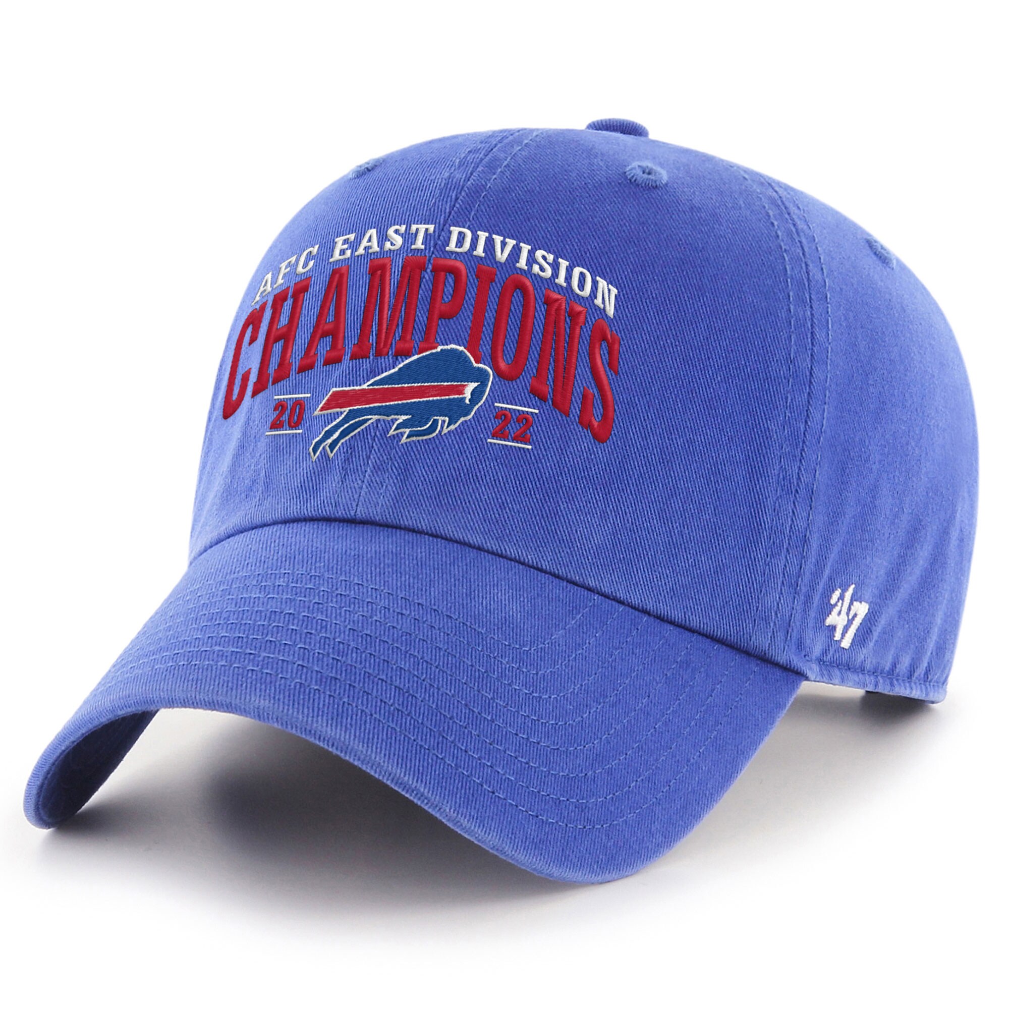 Buffalo Bills '47 2022 AFC East Division Champions Clean Up Adjustable Hat - Royal