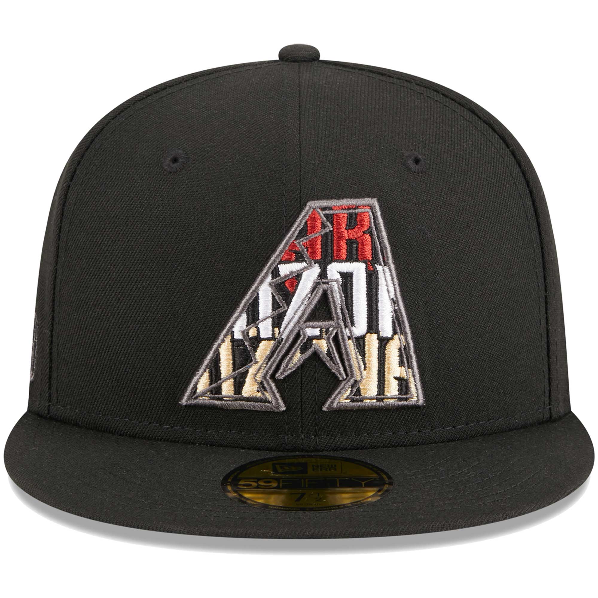 Arizona Diamondbacks New Era Script Fill 59FIFTY Fitted Hat - Black