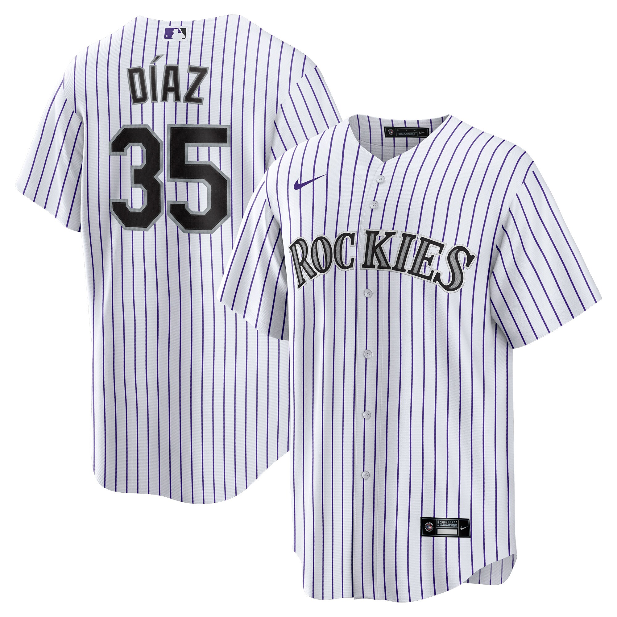 Elias Diaz Colorado Rockies Nike Home Replica Player Jersey - White