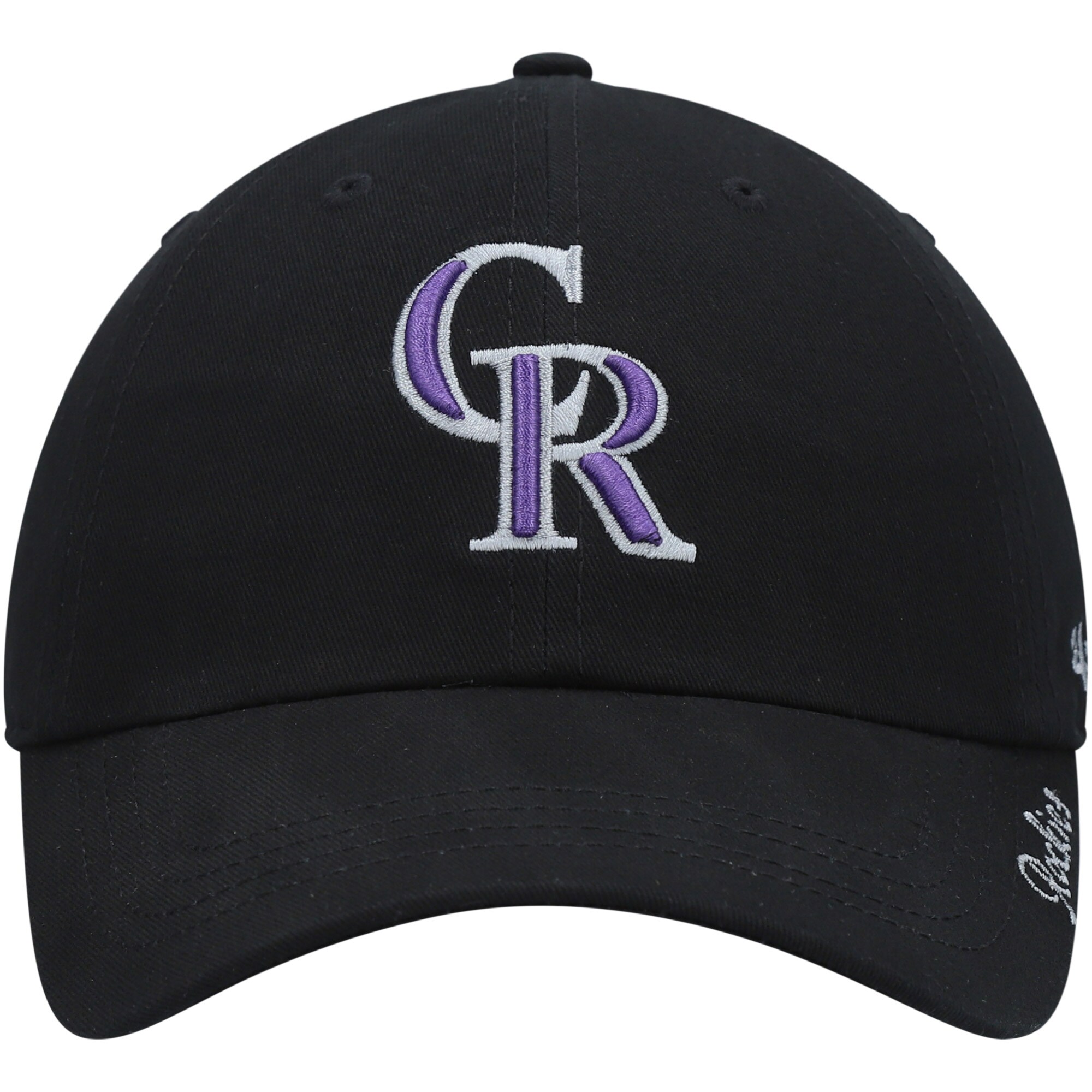 Colorado Rockies '47 Women's Team Miata Clean Up Adjustable Hat - Black