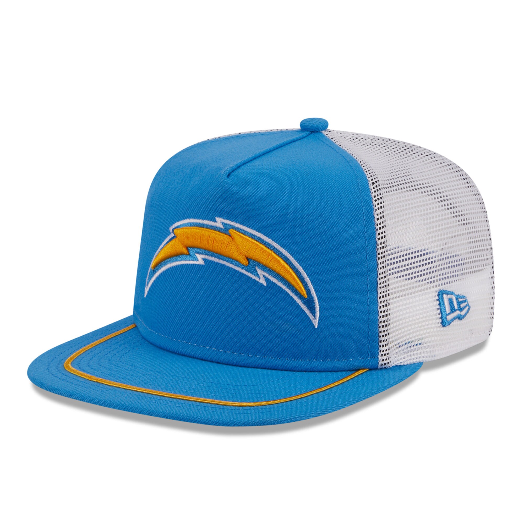 Los Angeles Chargers New Era Original Classic Golfer Adjustable Hat - Powder Blue/White