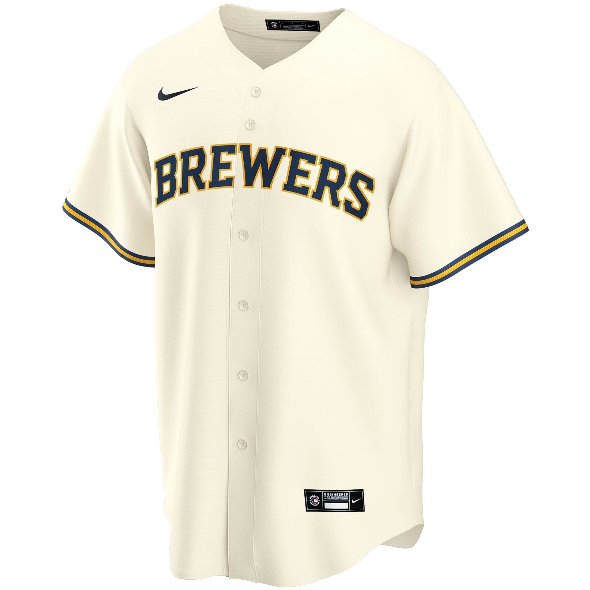 Youth Nike Christian Yelich Cream Milwaukee Brewers Alternate Replica Player Jersey