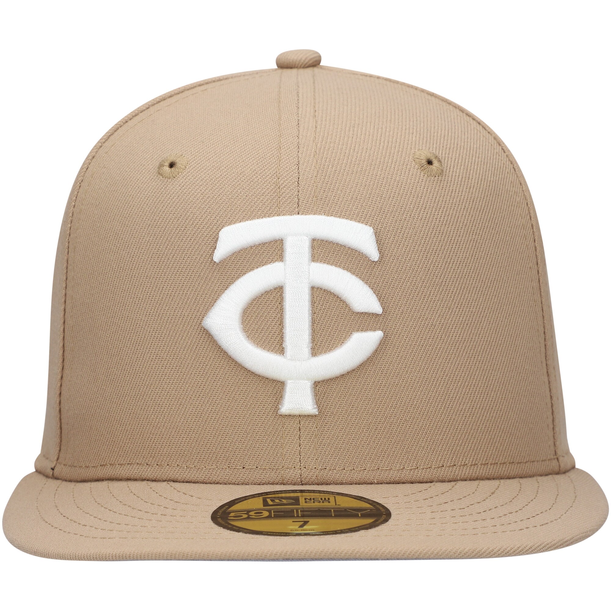 Minnesota Twins New Era 59FIFTY Fitted Hat - Khaki