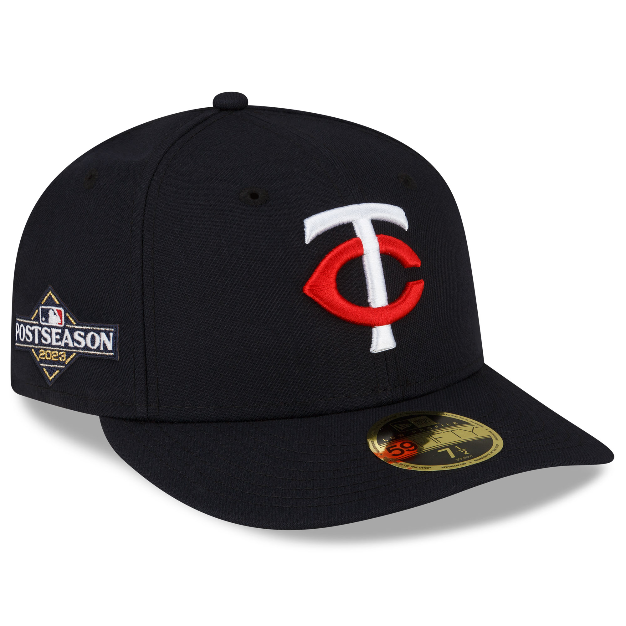 Minnesota Twins New Era 2023 Postseason Side Patch Low Profile 59FIFTY Fitted Hat???Navy