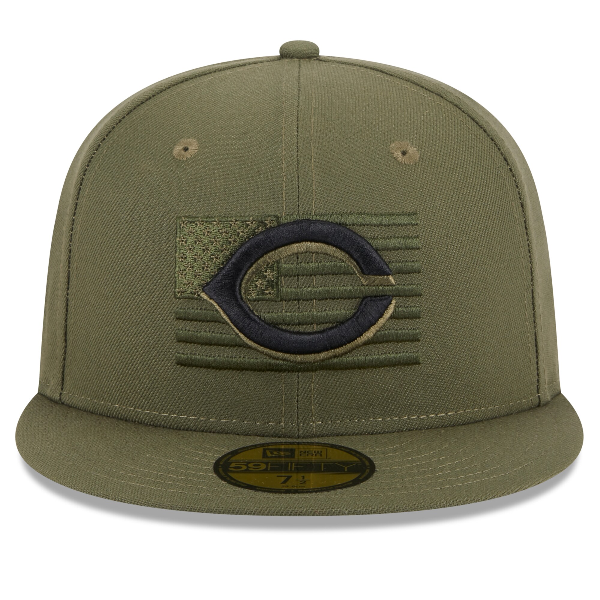 Cincinnati Reds New Era 2023 Armed Forces Day On-Field 59FIFTY Fitted Hat - Green