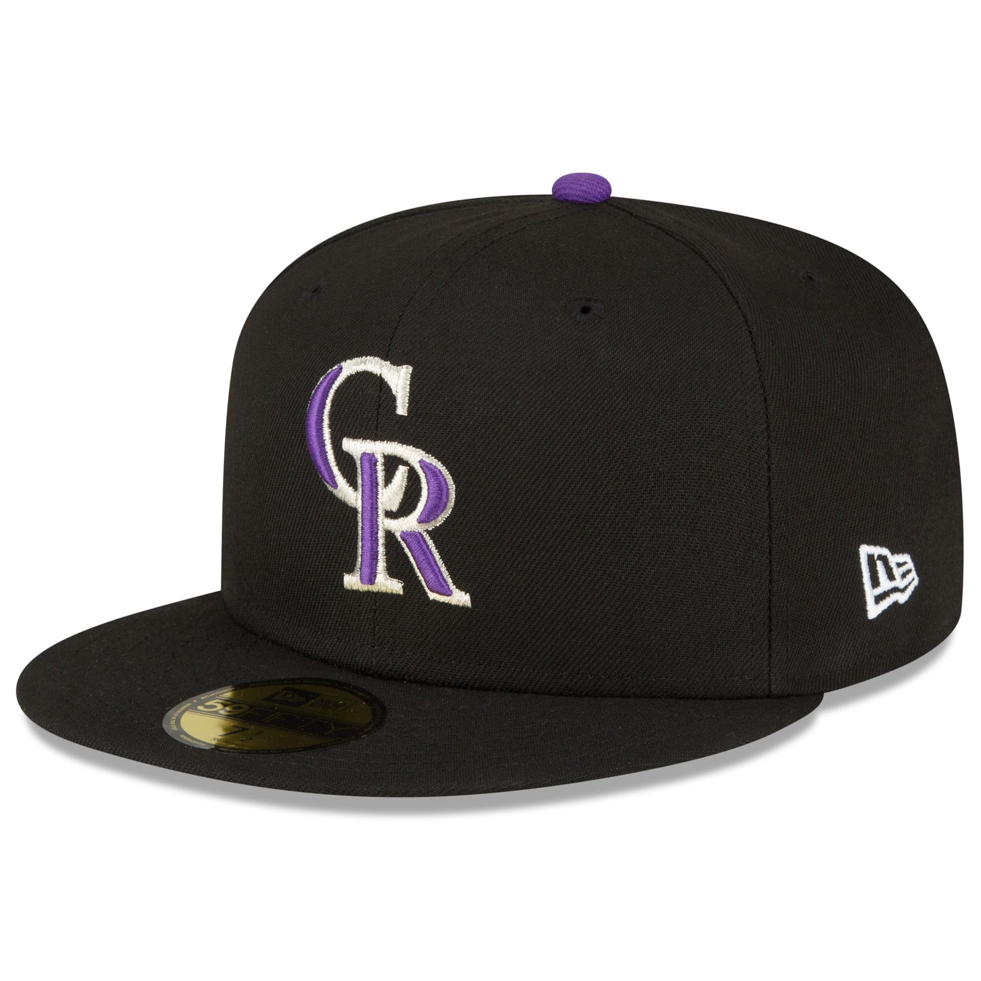 Colorado Rockies New Era Authentic Collection Replica 59FIFTY Fitted Hat - Black