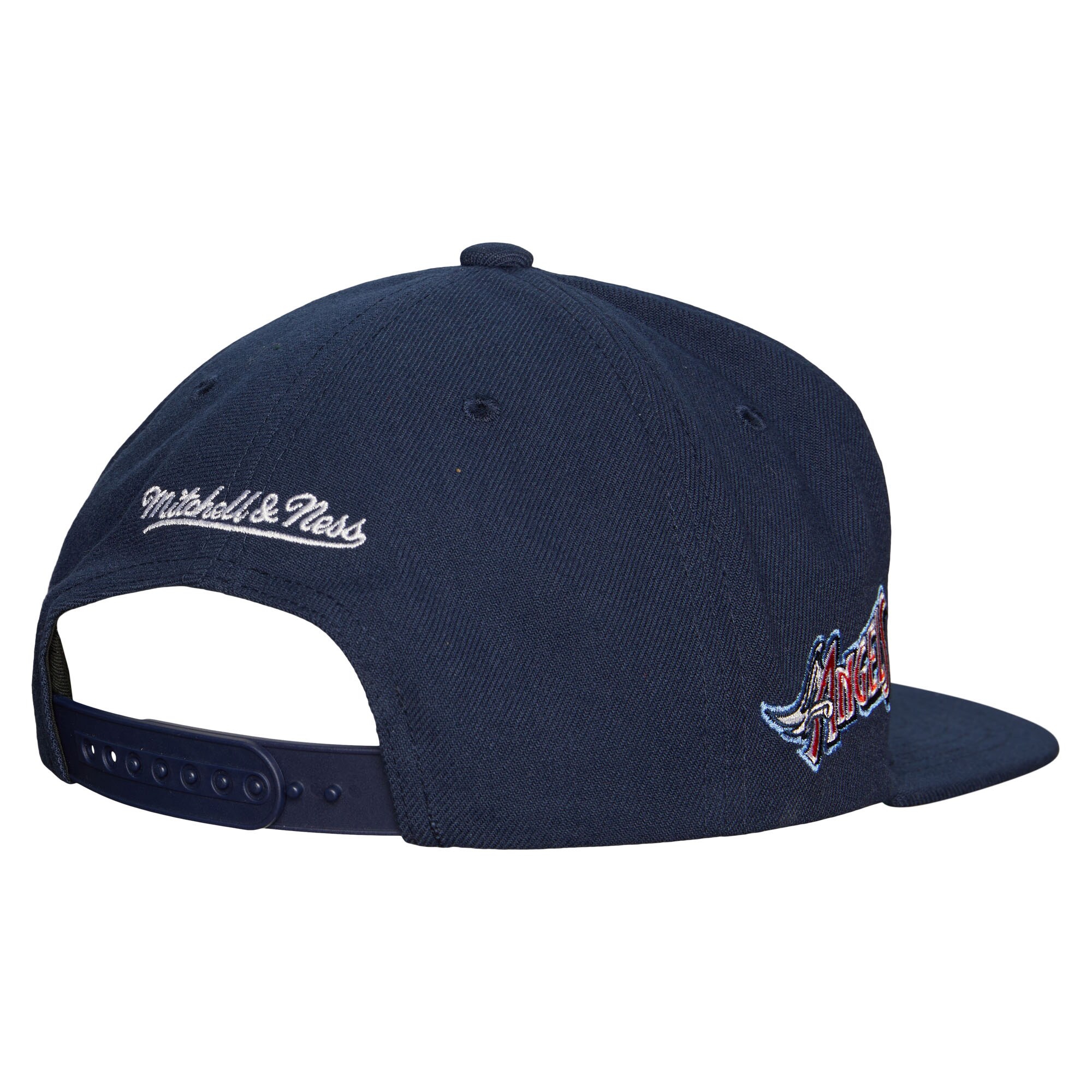 Los Angeles Angels Mitchell & Ness Cooperstown Collection Evergreen Snapback Hat - Navy