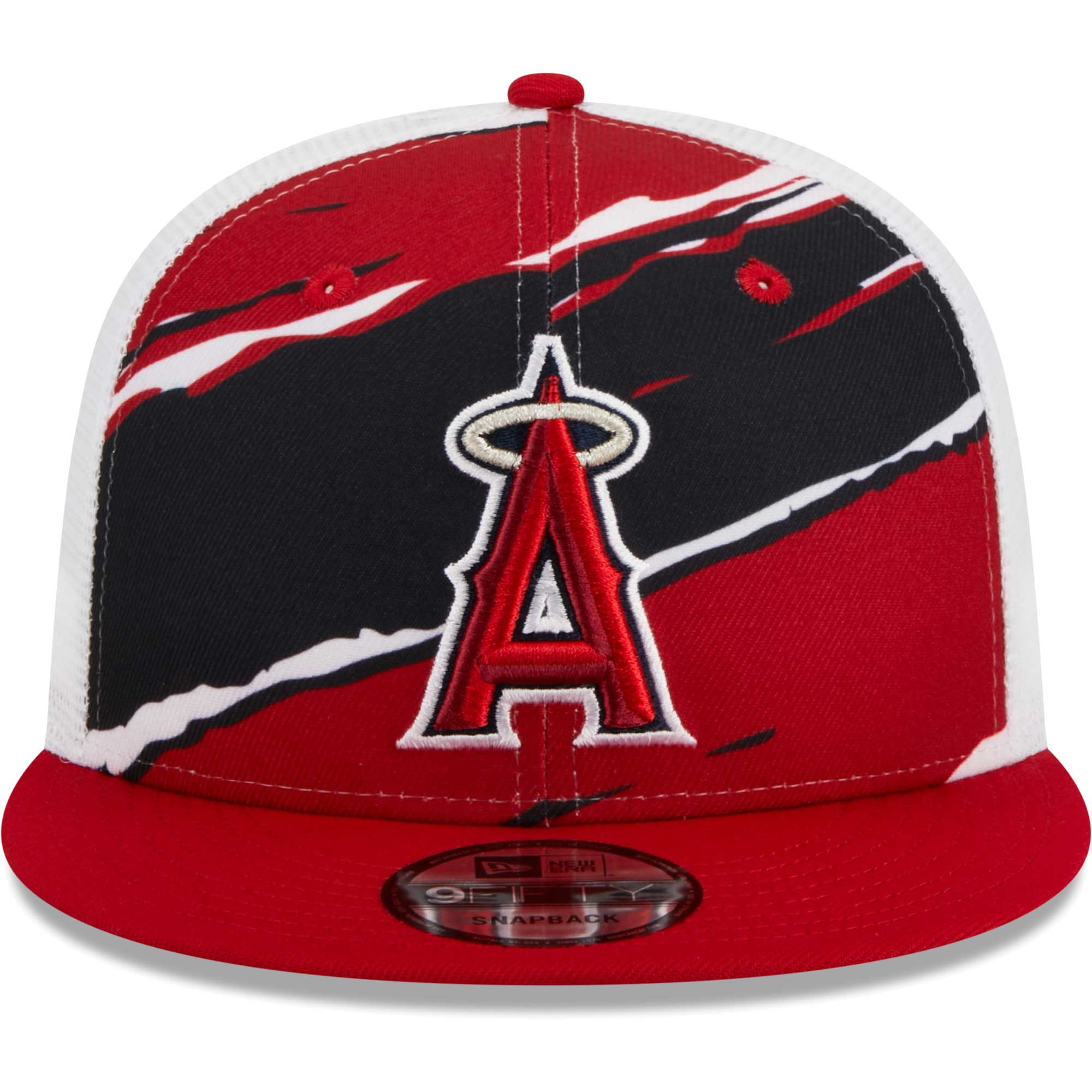 Los Angeles Angels New Era Tear Trucker 9FIFTY Snapback Hat - Red