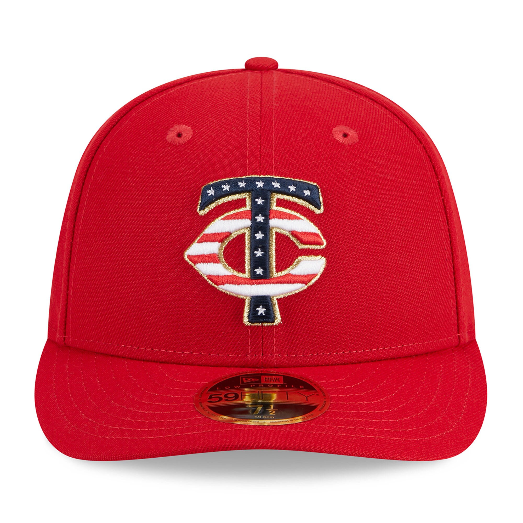 Minnesota Twins New Era 2023 Fourth of July Low Profile 59FIFTY Fitted Hat - Red