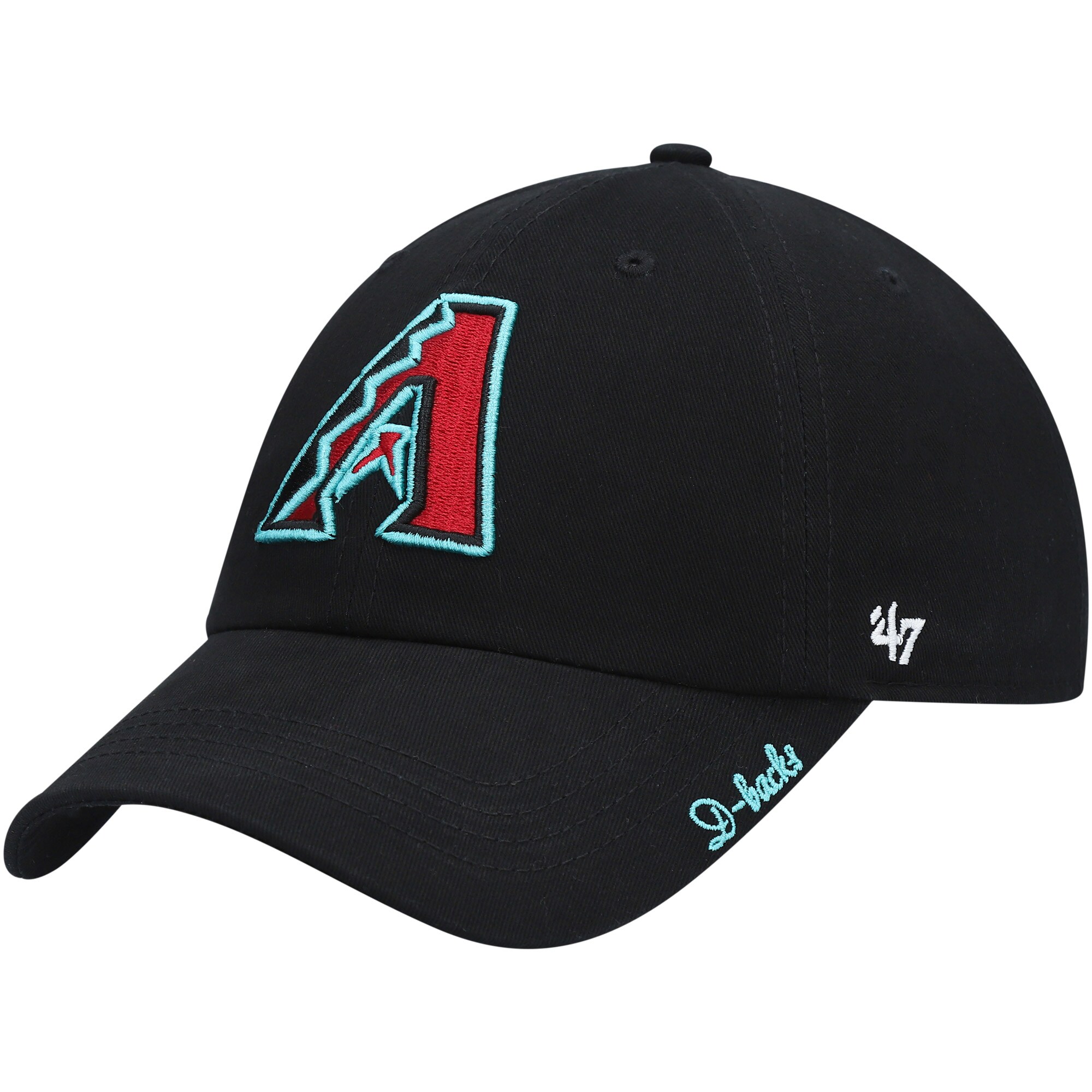Arizona Diamondbacks '47 Women's Team Miata Clean Up Adjustable Hat - Black