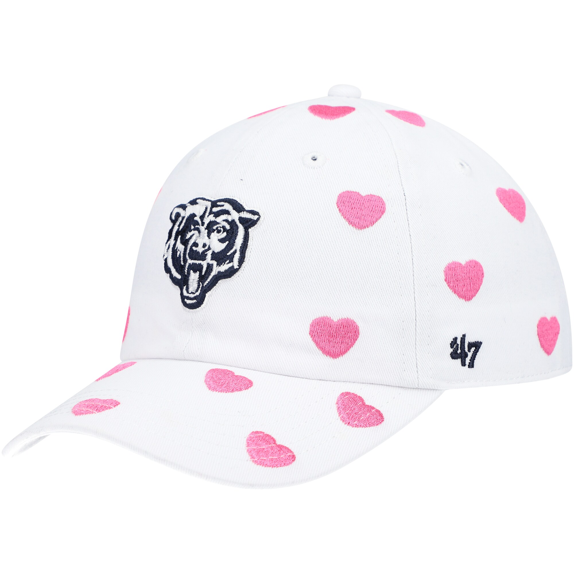 Chicago Bears '47 Toddler Girls Surprise Clean Up Adjustable Hat - White