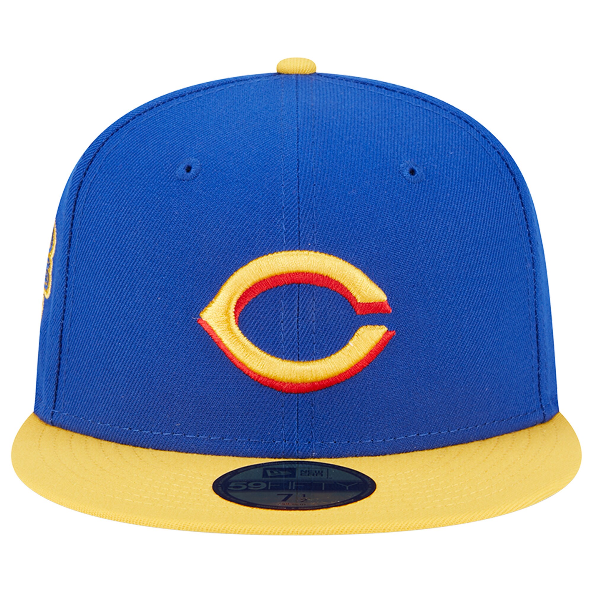 Cincinnati Reds New Era Empire 59FIFTY Fitted Hat - Royal/Yellow