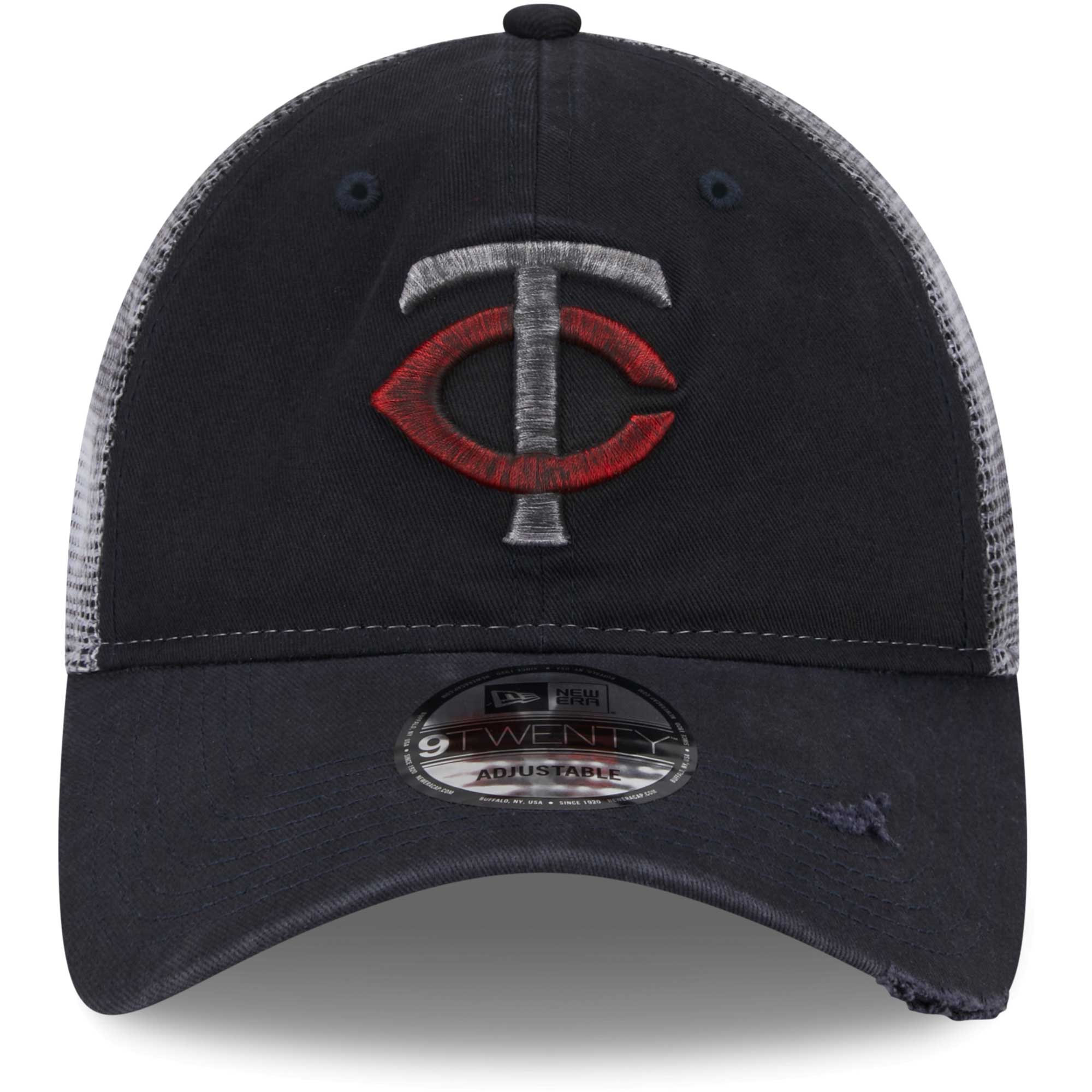 Minnesota Twins New Era Team Rustic 9TWENTY Trucker Adjustable Hat - Navy