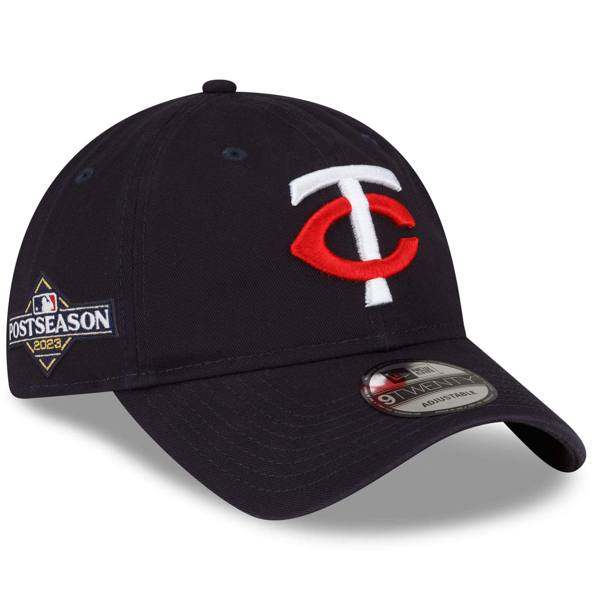 Minnesota Twins New Era 2023 Postseason Side Patch 9TWENTY Adjustable Hat???Navy