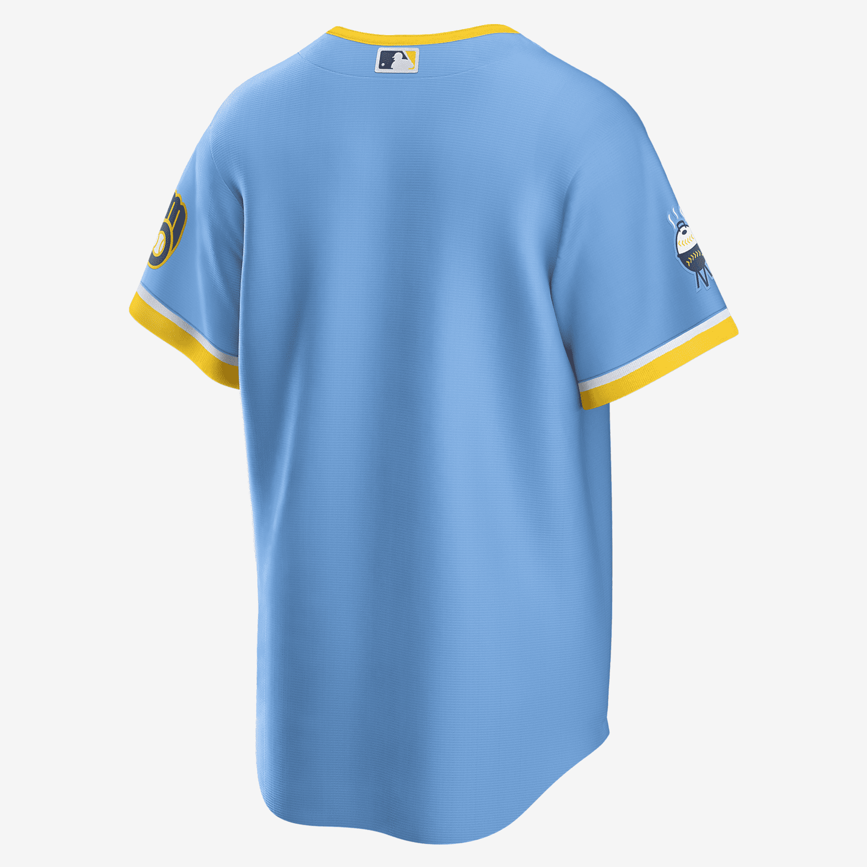 MLB Milwaukee Brewers City Connect Men's Replica Baseball Jersey - Powder Blue