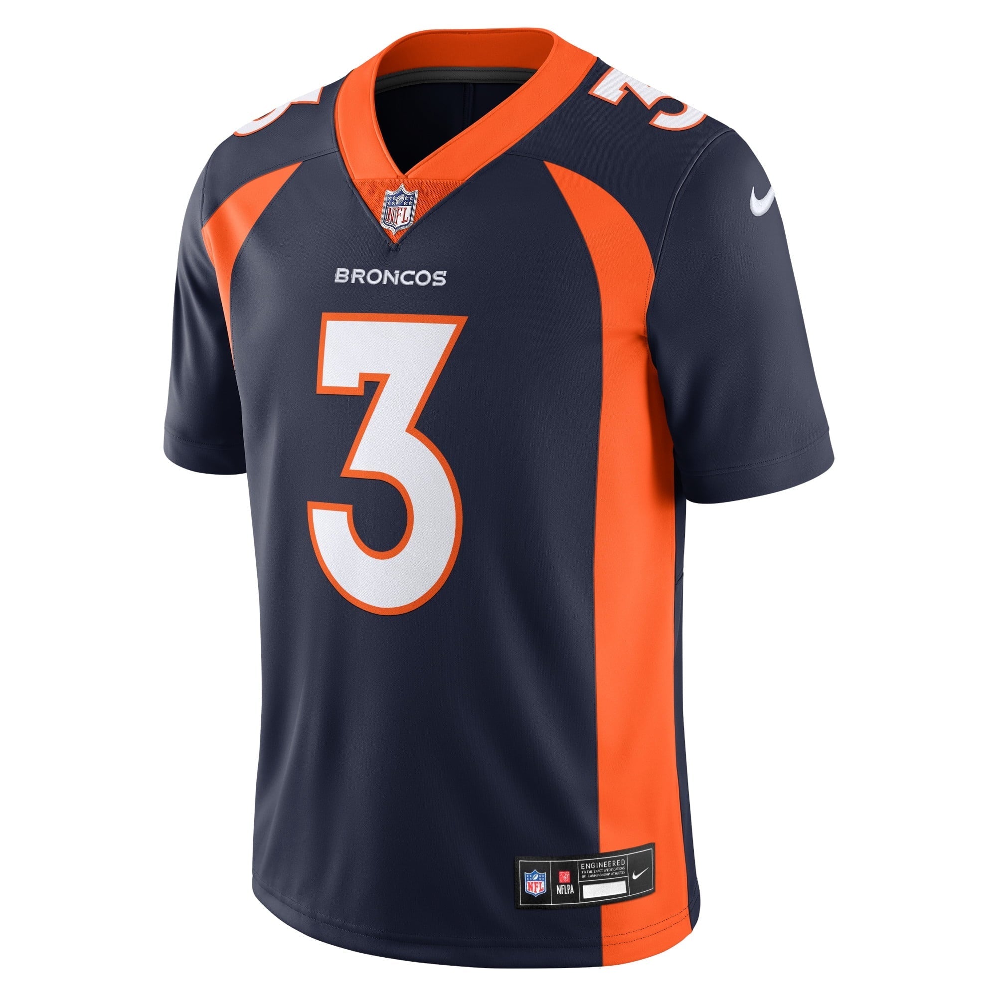 Men's Nike Russell Wilson Navy Denver Broncos Vapor Untouchable Limited Jersey