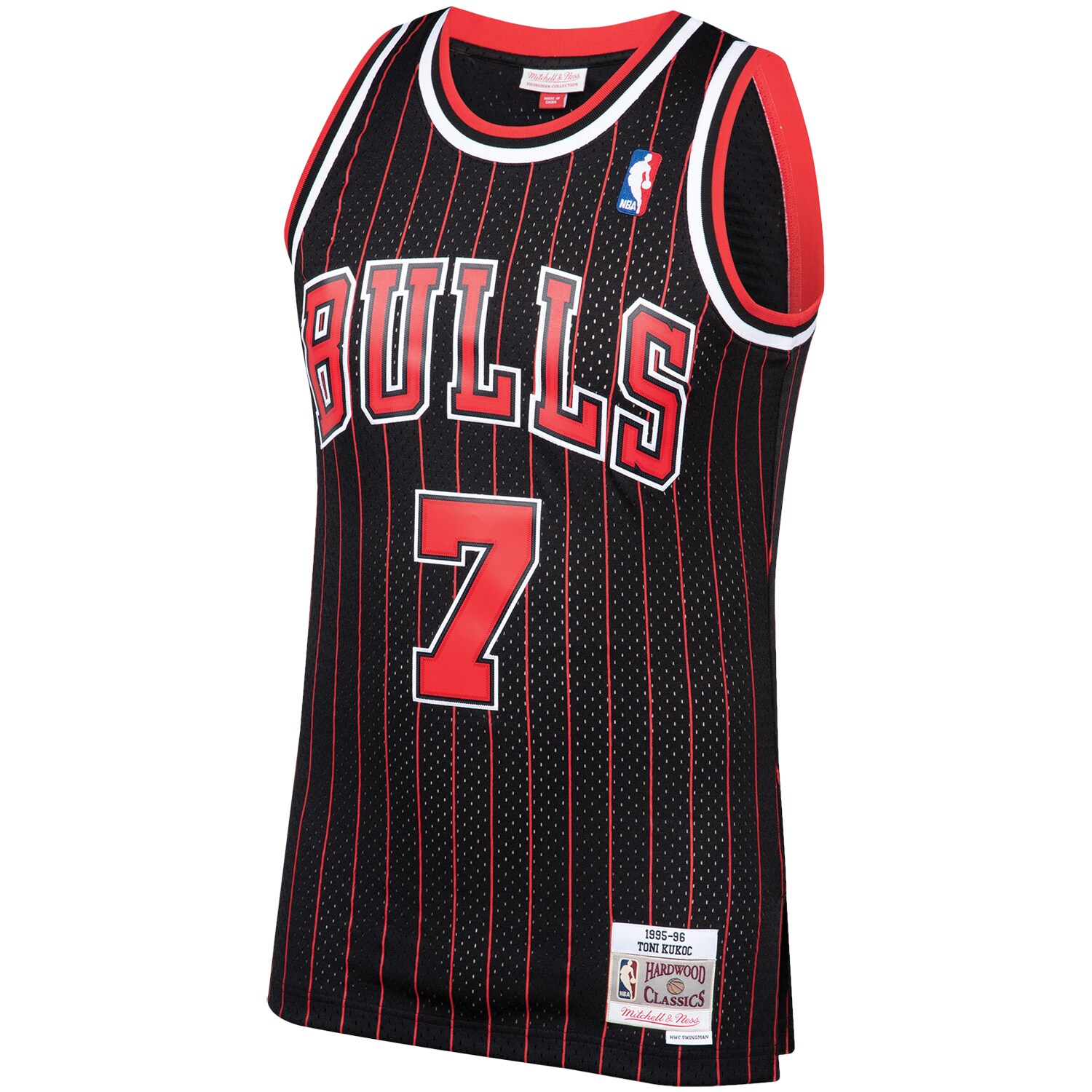 Toni Kukoc Chicago Bulls Mitchell & Ness Hardwood Classics Swingman Jersey - Black