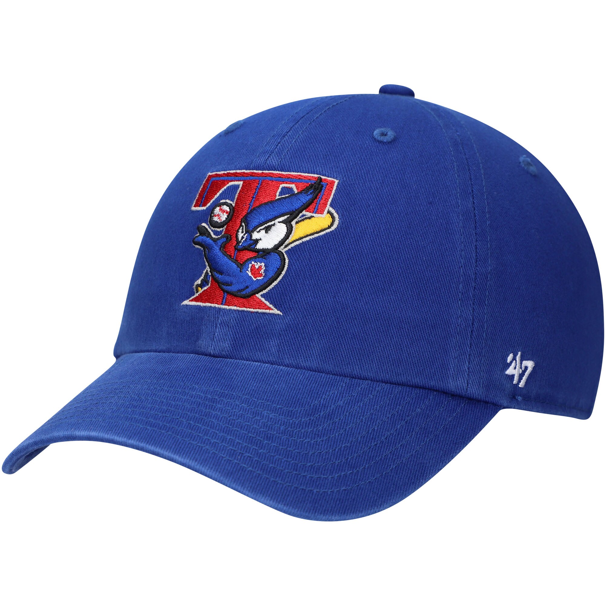 Toronto Blue Jays '47 Team Logo Cooperstown Collection Clean Up Adjustable Hat - Royal