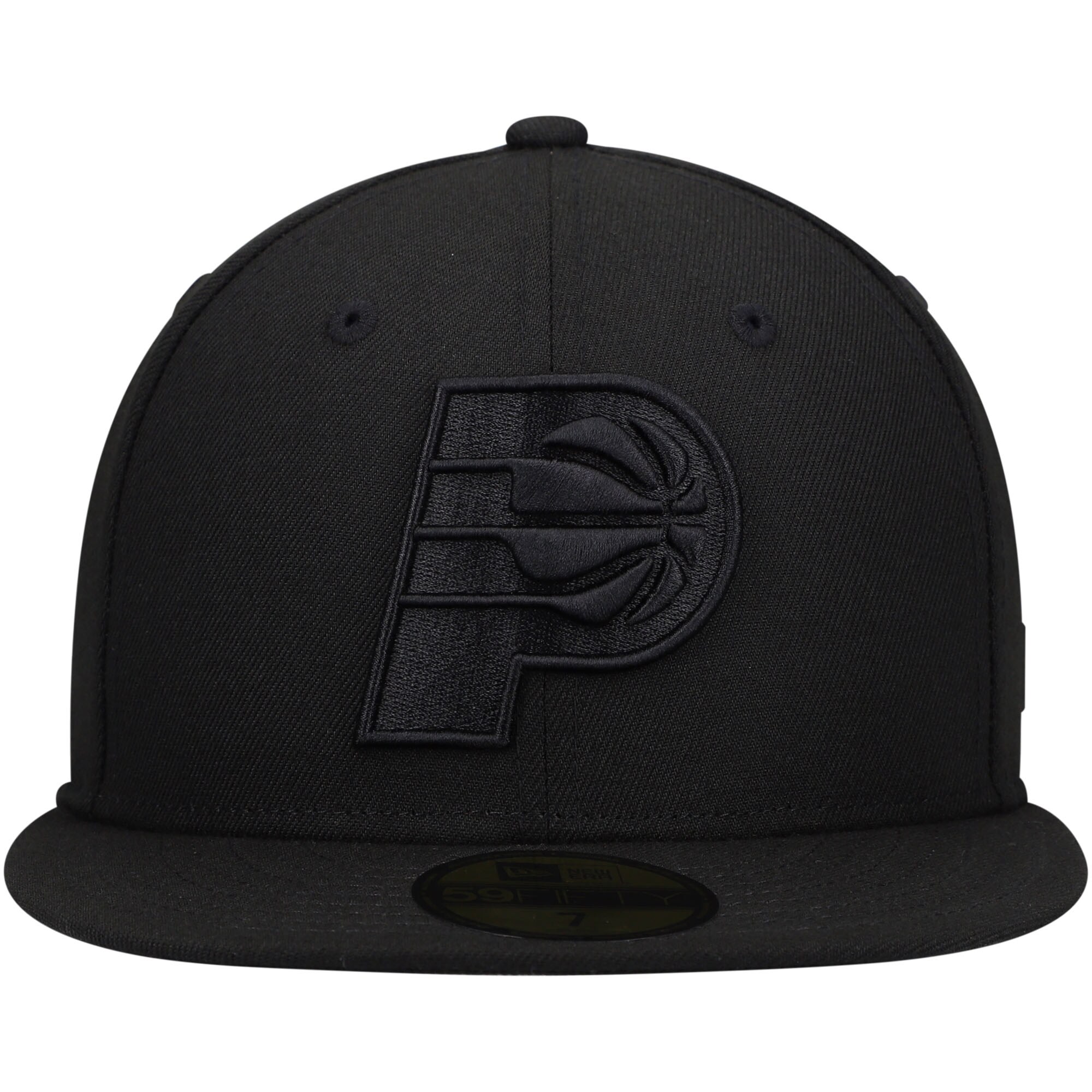 Indiana Pacers New Era Black On Black 59FIFTY Fitted Hat