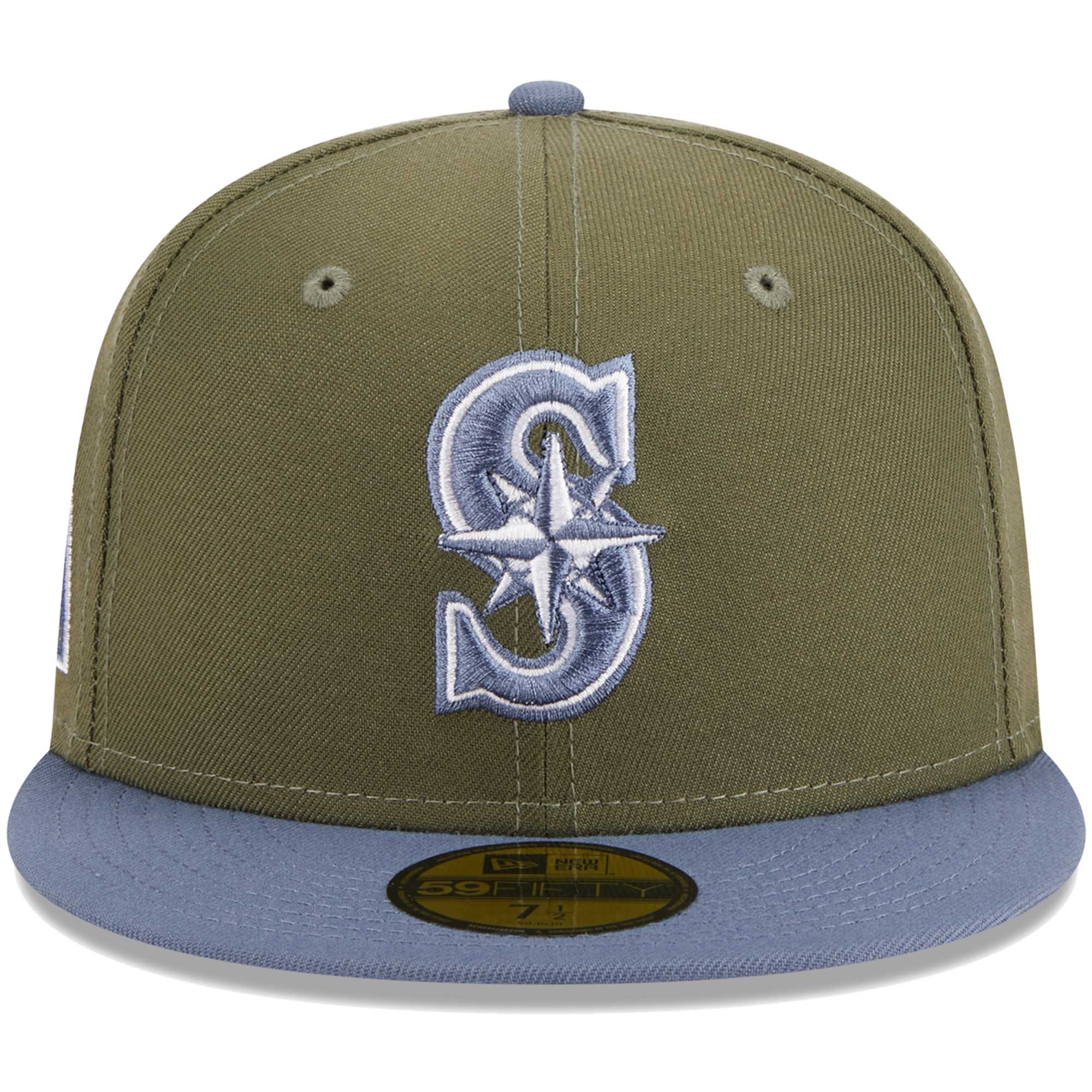 Seattle Mariners New Era 59FIFTY Fitted Hat - Olive/Blue
