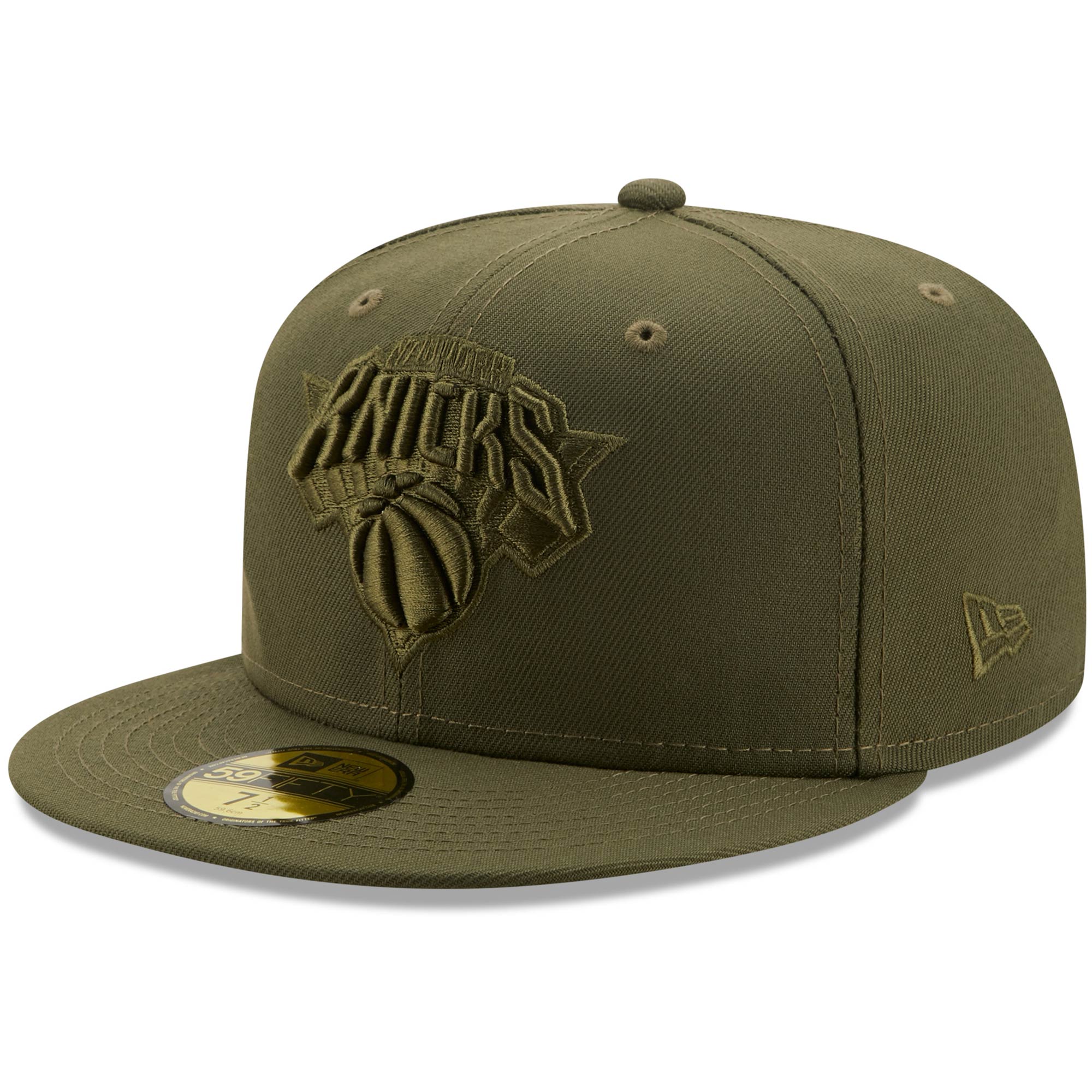 New York Knicks New Era Color Pack 59FIFTY Fitted Hat - Olive