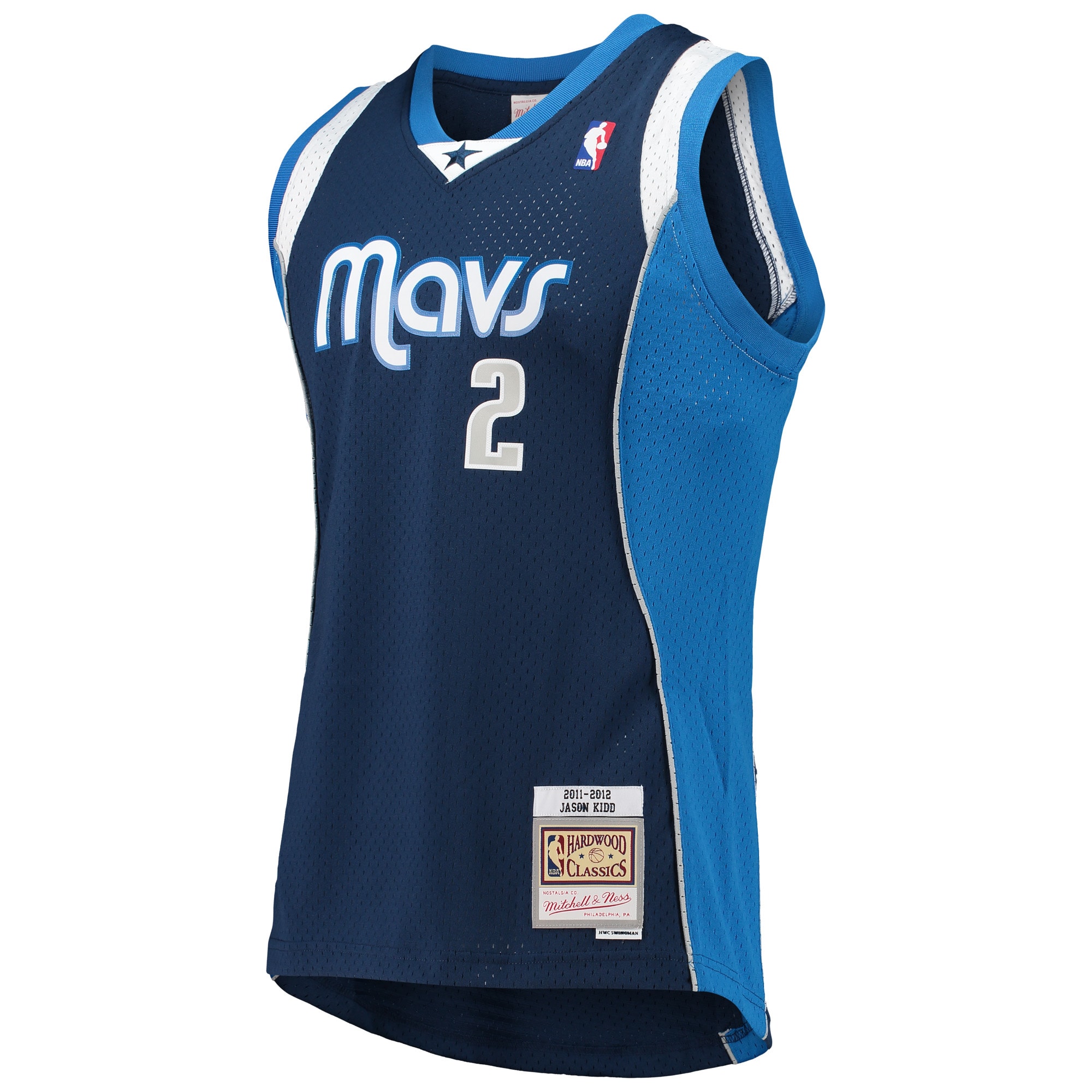 Jason Kidd Dallas Mavericks Mitchell & Ness Hardwood Classics Swingman Jersey - Navy