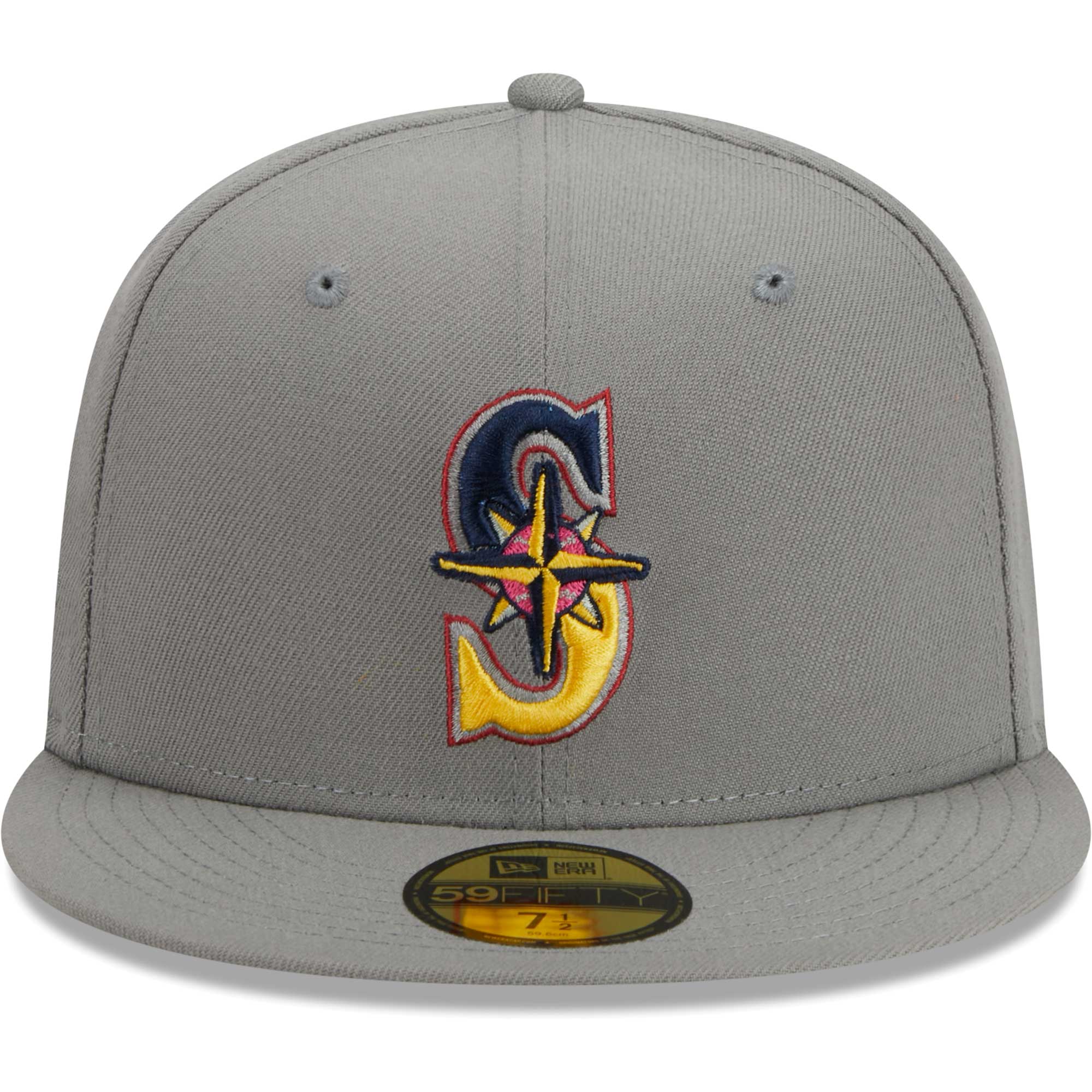 Seattle Mariners New Era Color Pack 59FIFTY Fitted Hat - Gray