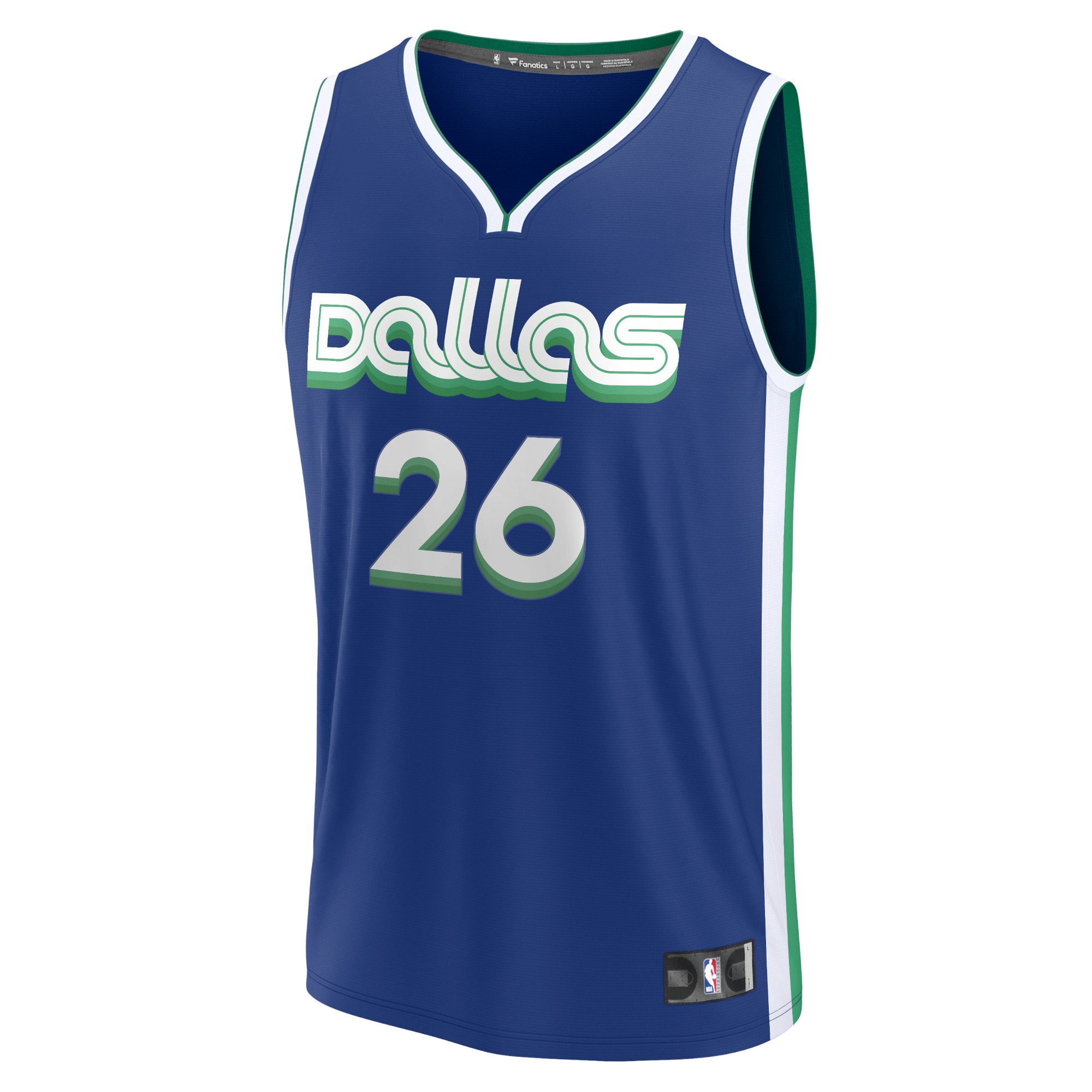 Spencer Dinwiddie Dallas Mavericks Fanatics Branded 2022/23 Fastbreak Jersey - City Edition - Blue