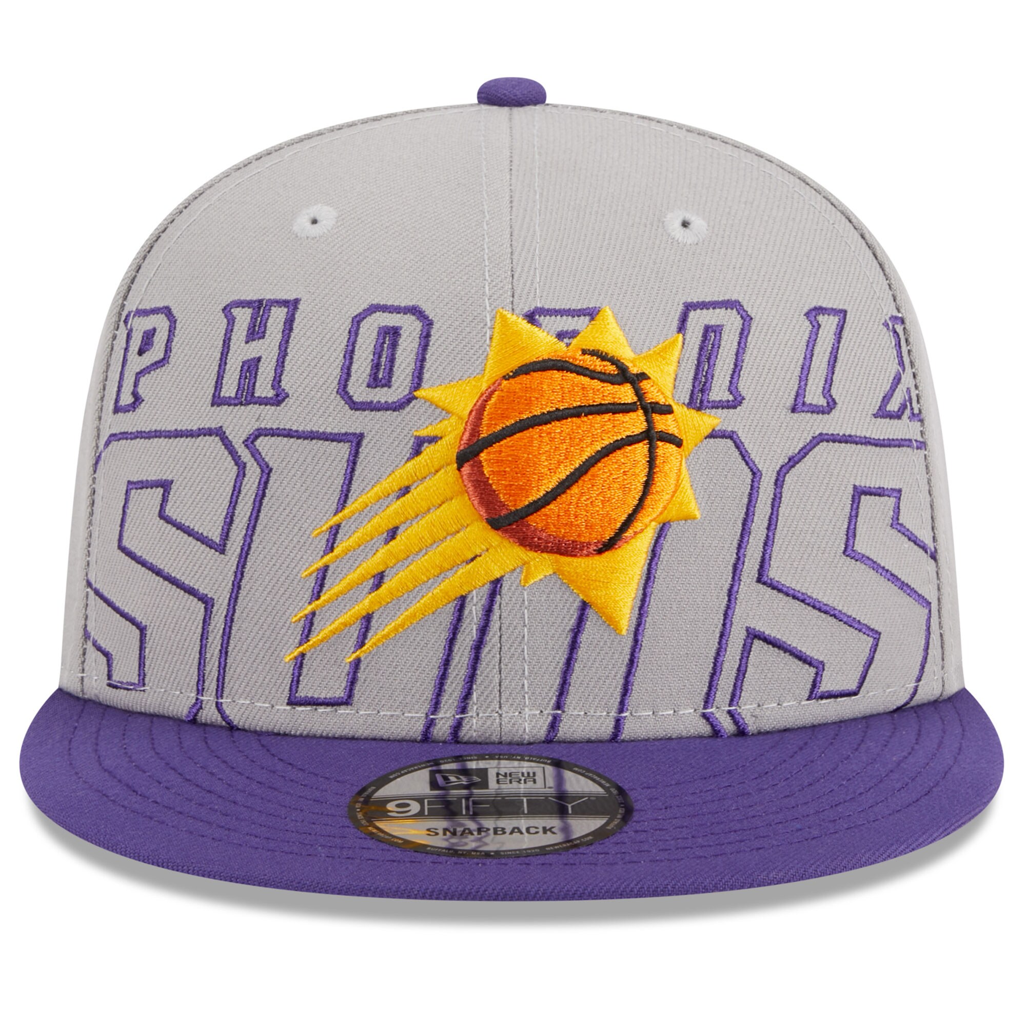 Phoenix Suns New Era 2023 NBA Draft Two-Tone 9FIFTY Snapback Hat - Gray/Purple